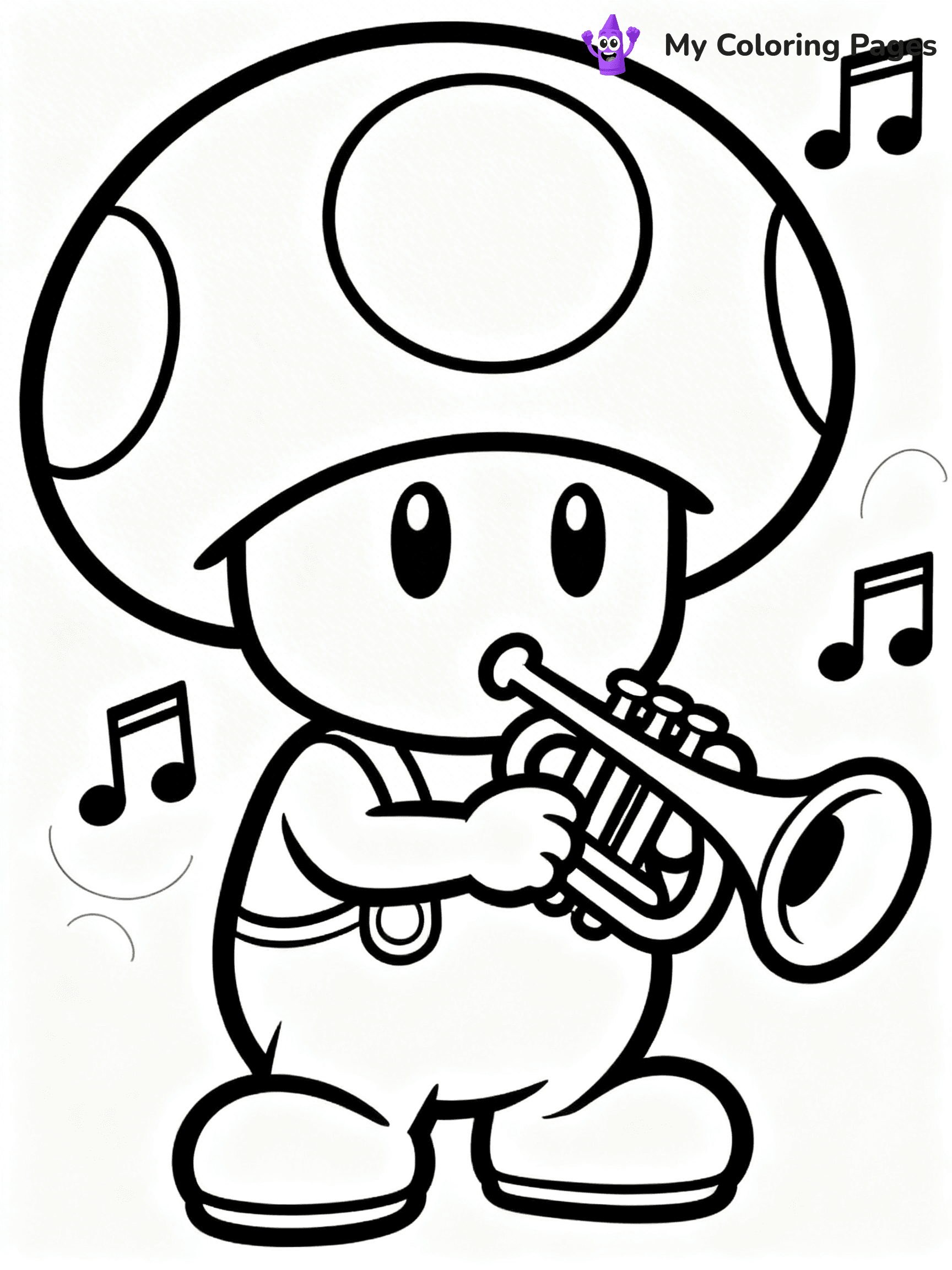 Toad Mario Coloring Pages - 7