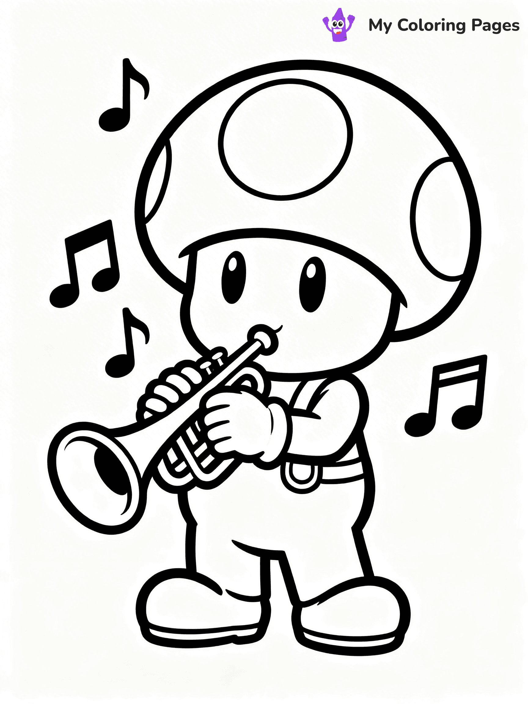 Toad Mario Coloring Pages - 6