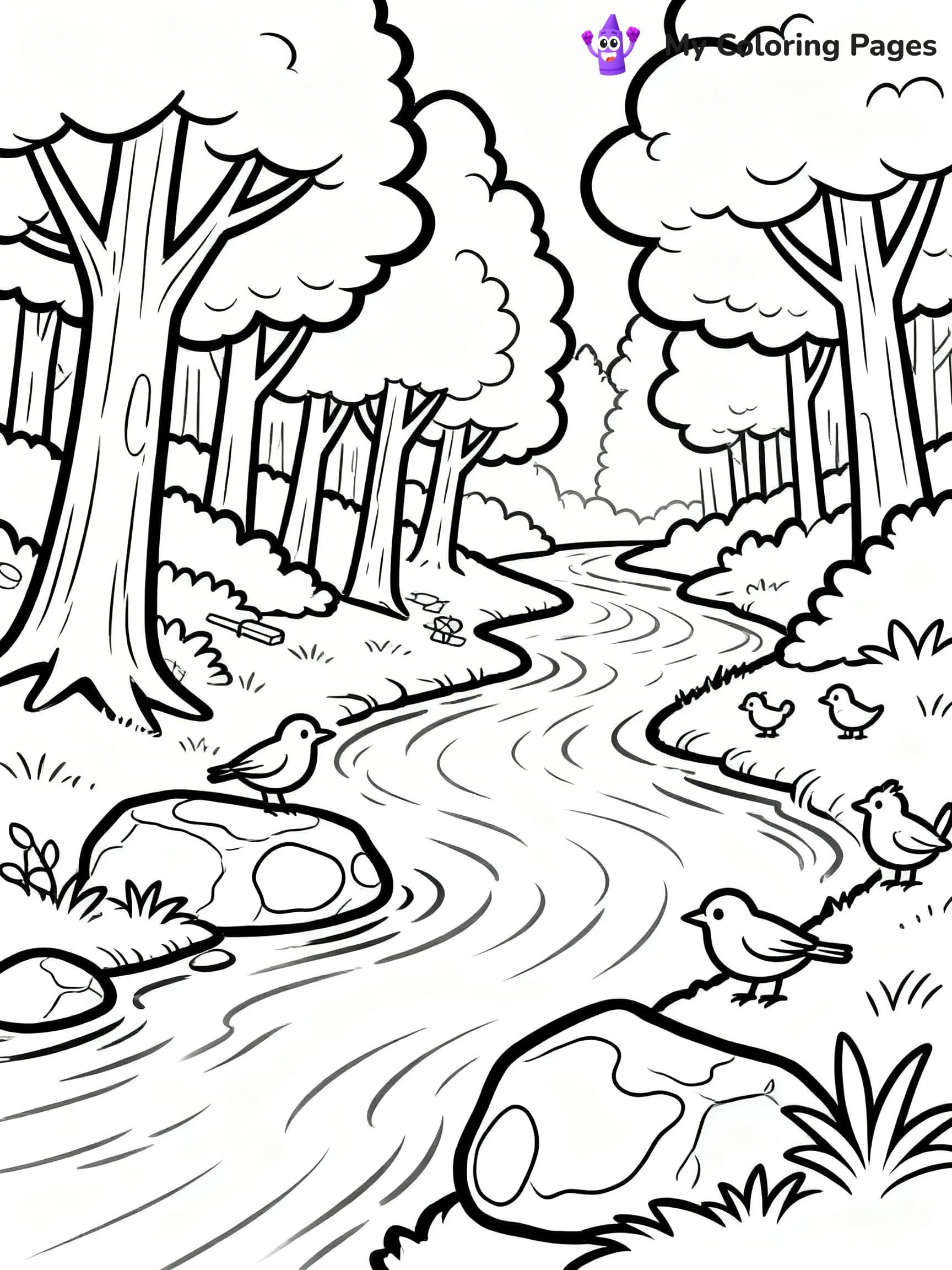 Water Coloring Pages - 5