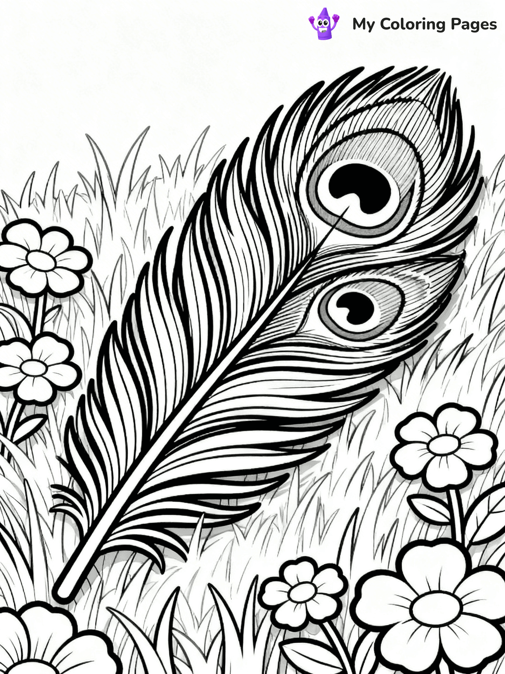 Feather Coloring Pages - 41