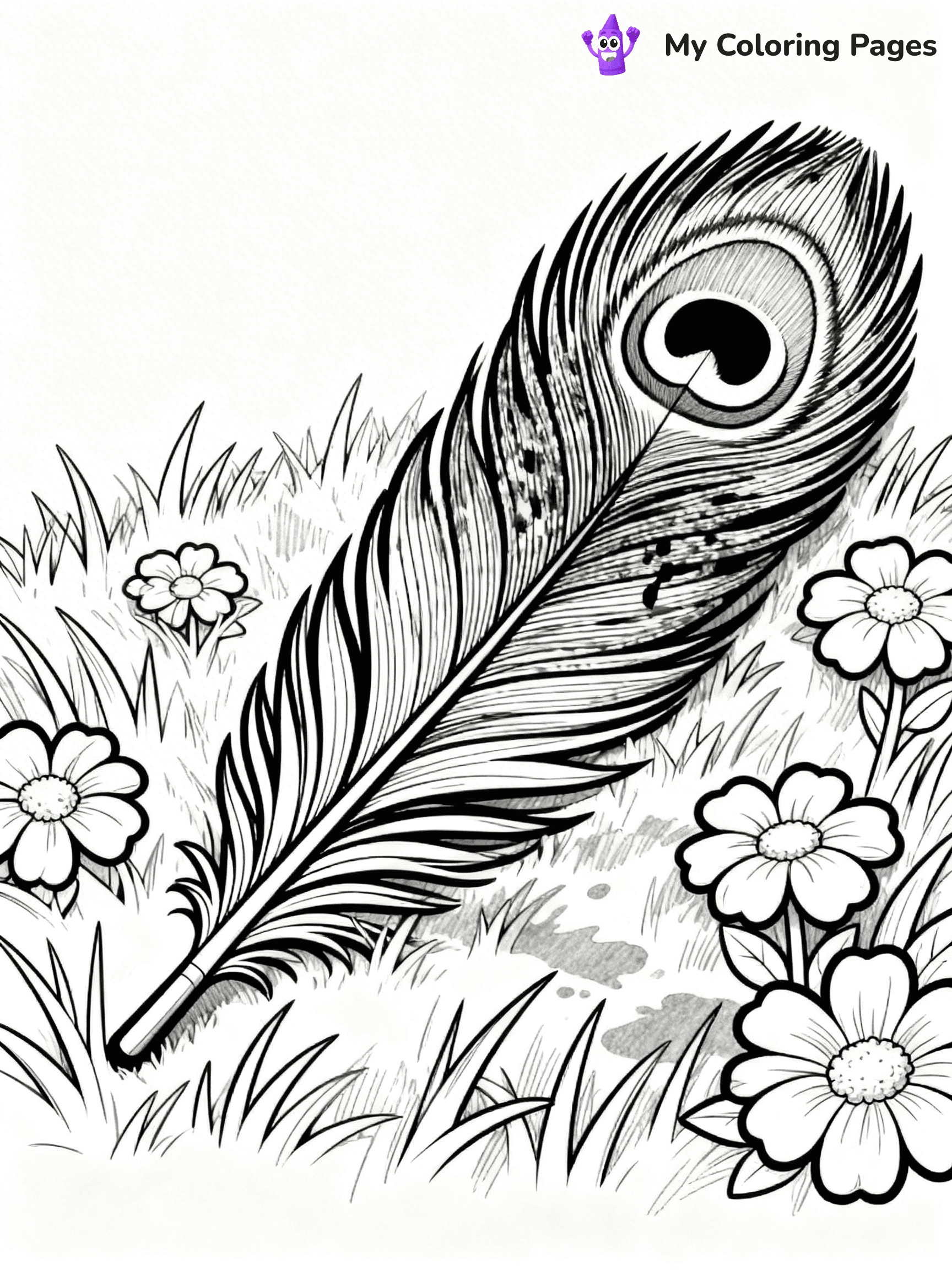Feather Coloring Pages - 37