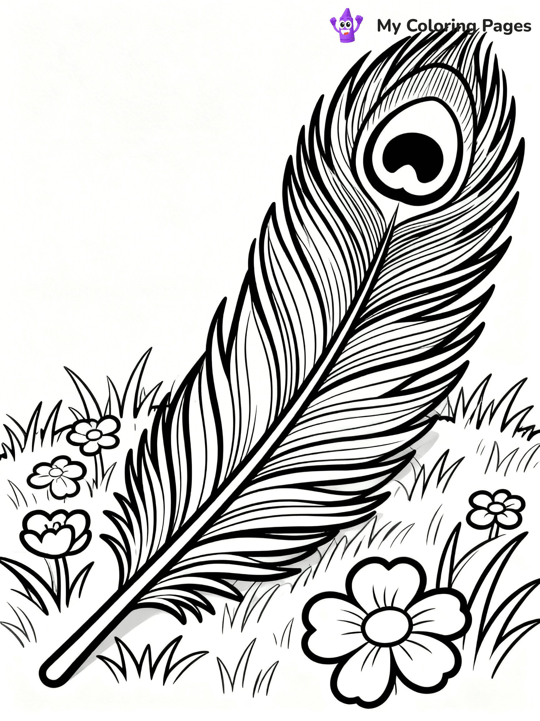 Feather Coloring Pages - 36