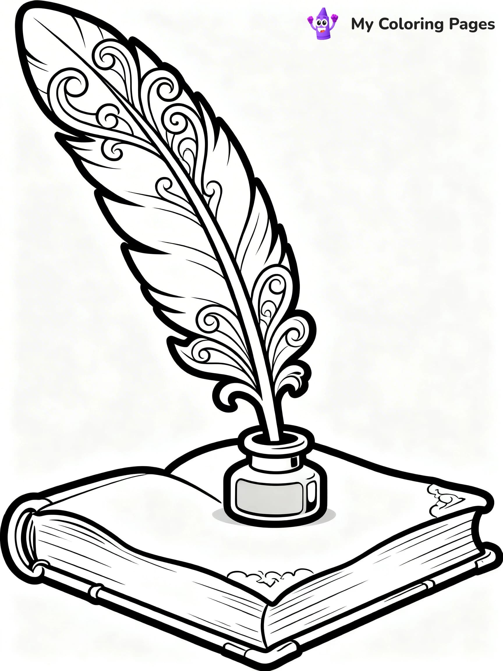 Feather Coloring Pages - 12