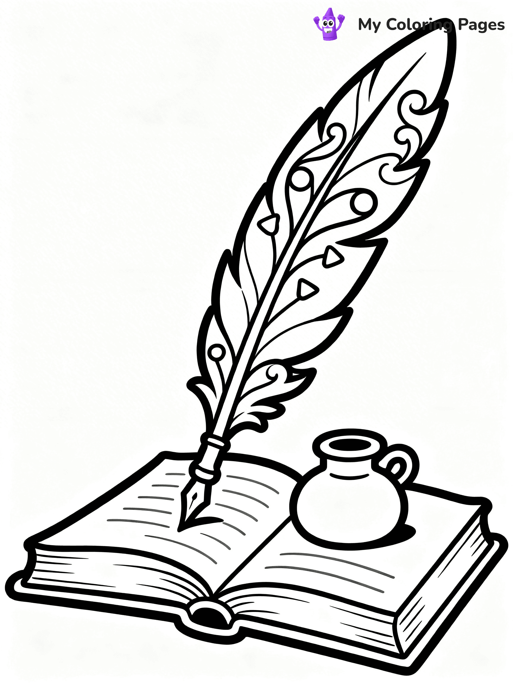 Feather Coloring Pages - 11