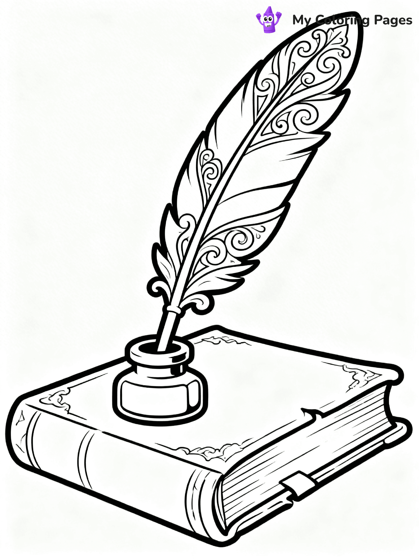 Feather Coloring Pages - 10