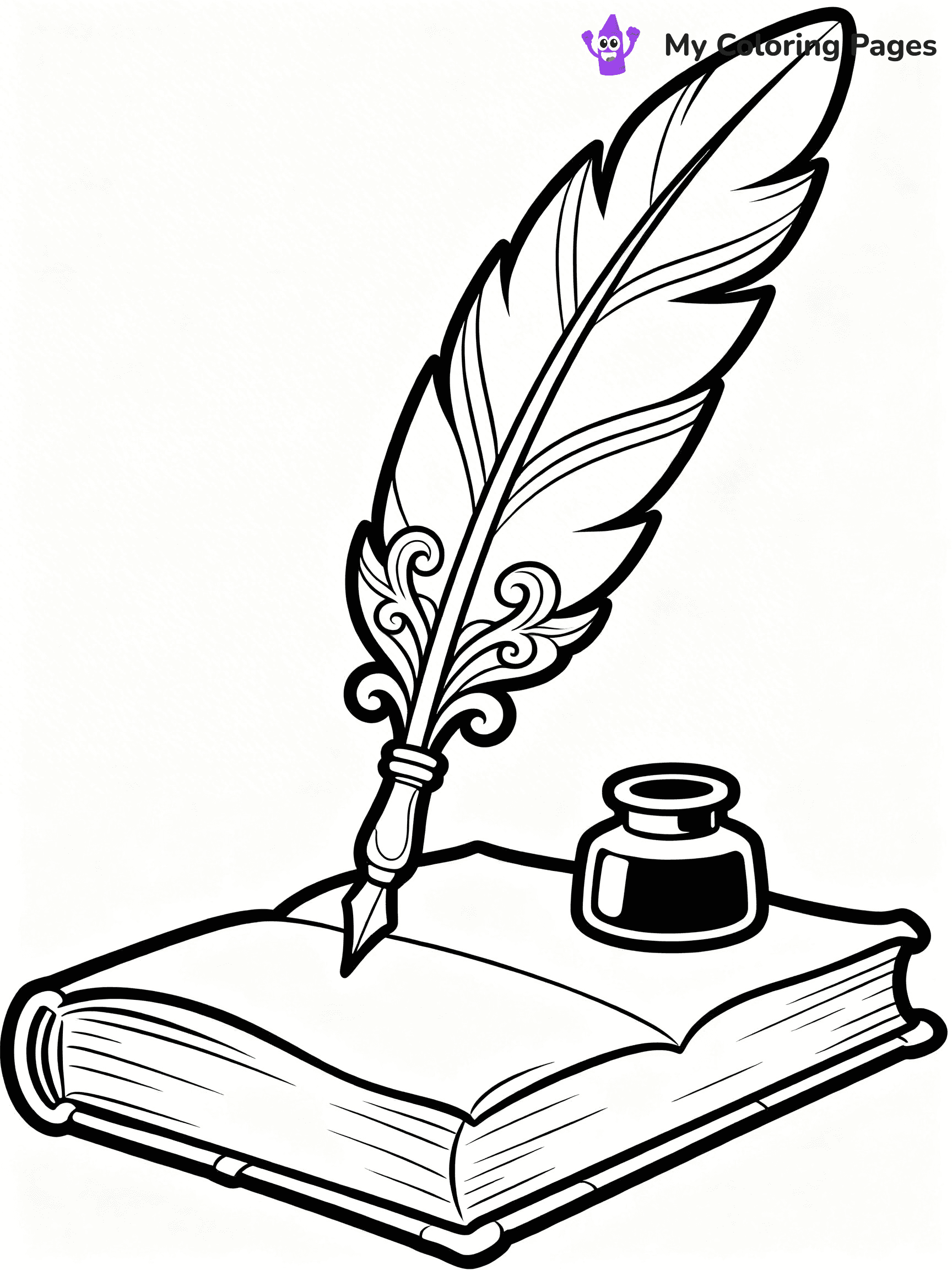 Feather Coloring Pages - 8