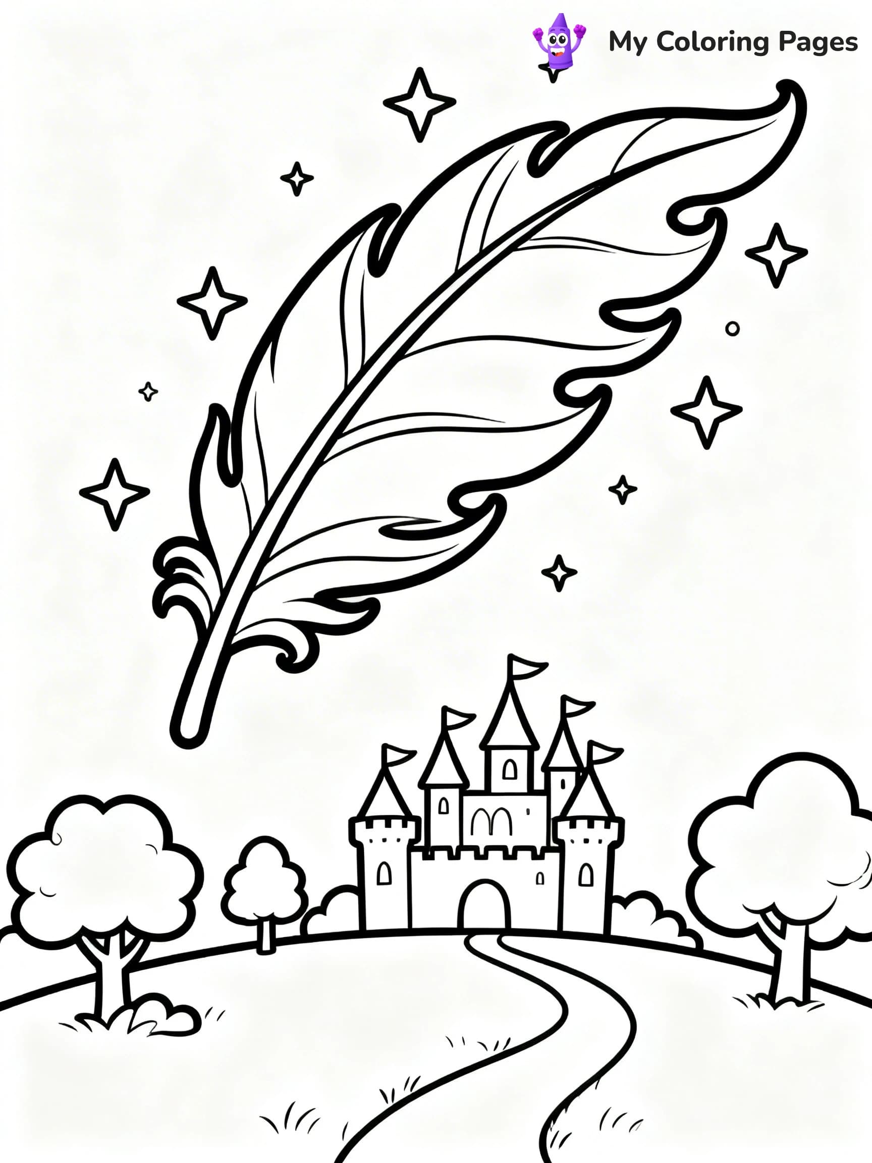 Feather Coloring Pages - 3