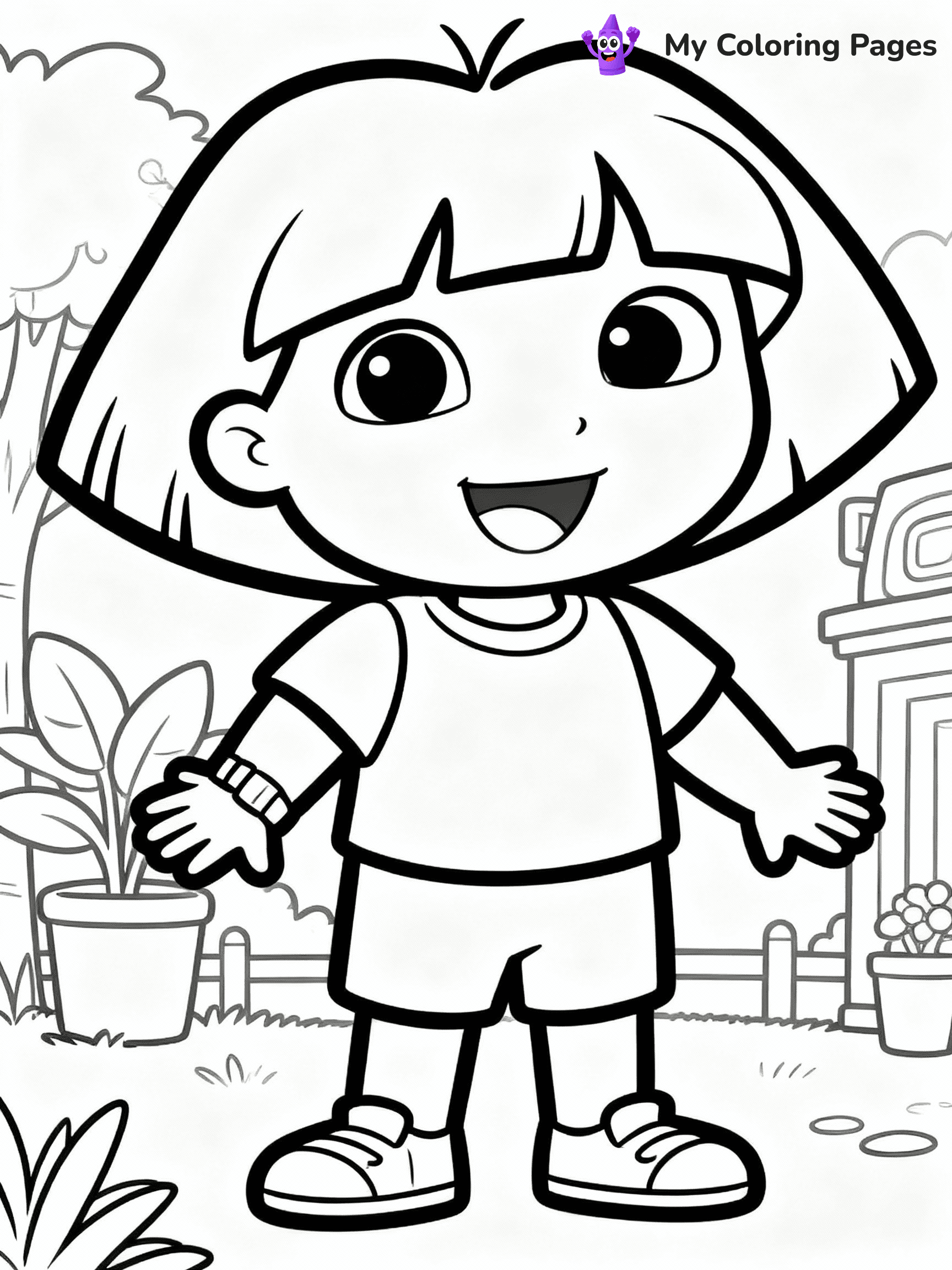 Dora The Explorer Coloring Pages - 34