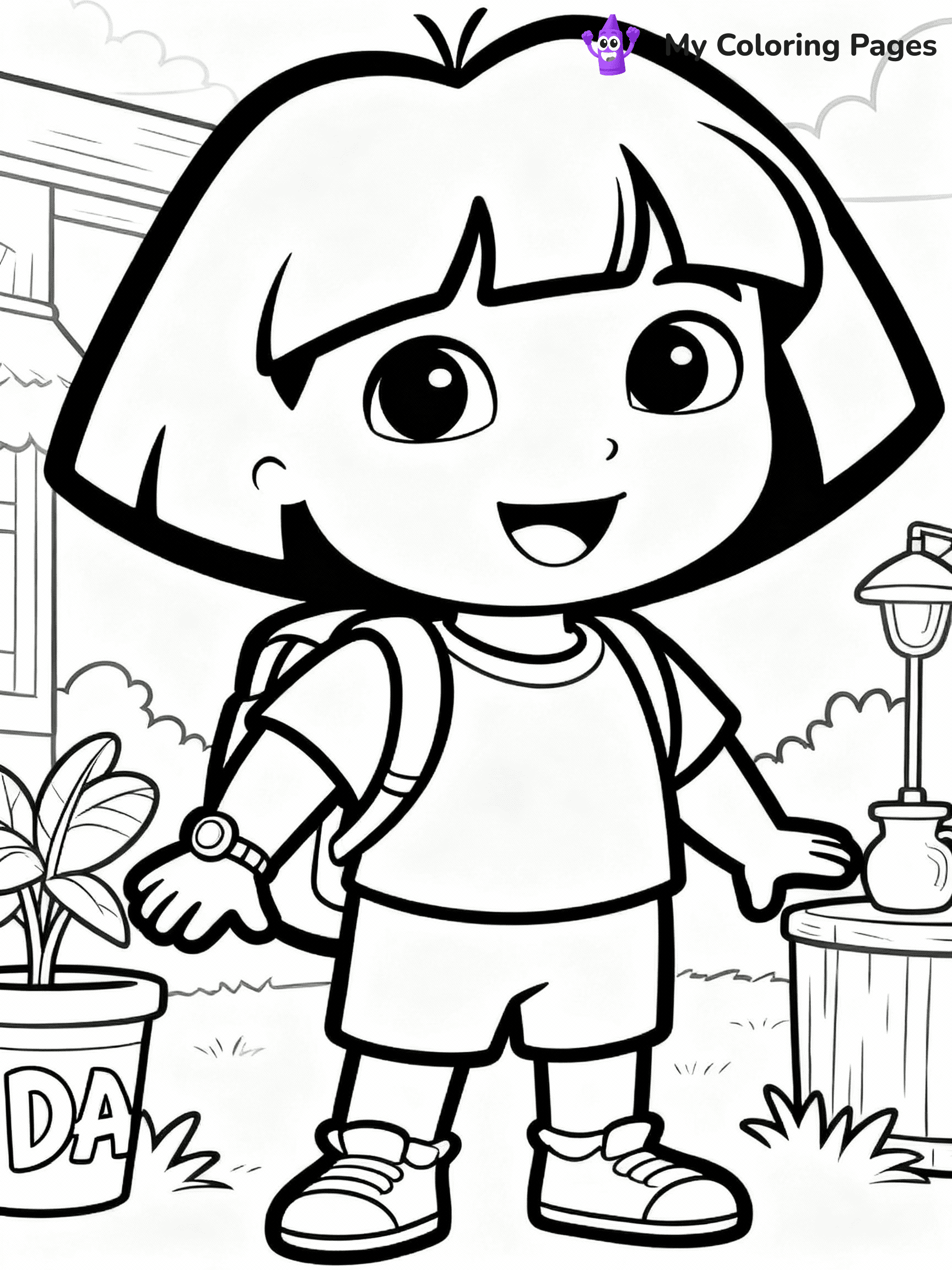 Dora The Explorer Coloring Pages - 30