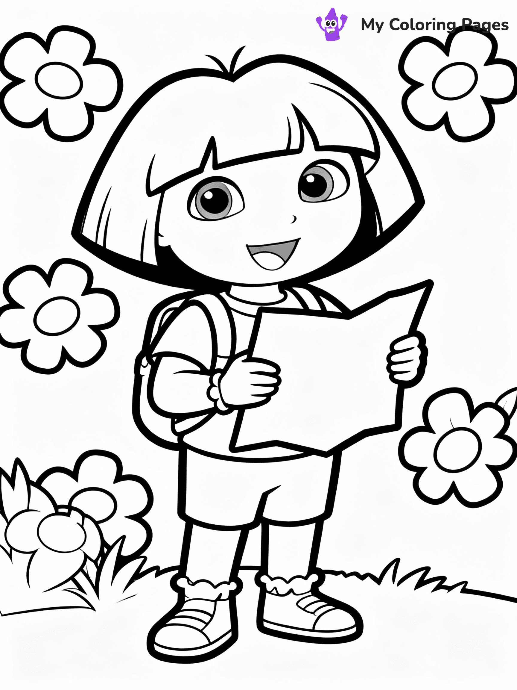 Dora The Explorer Coloring Pages - 24