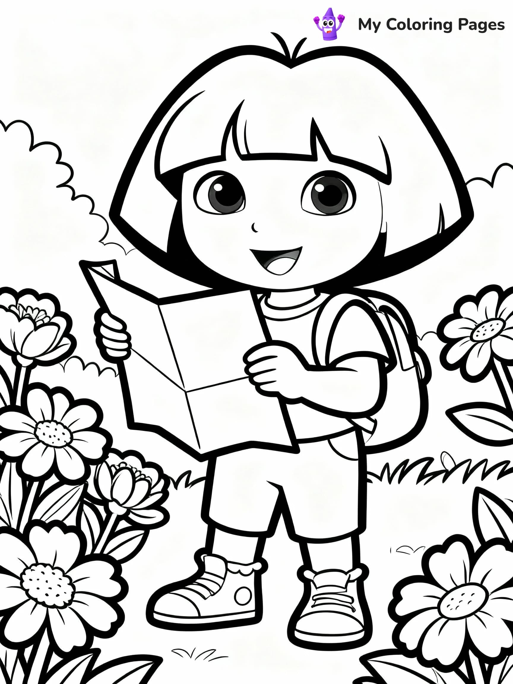 Dora The Explorer Coloring Pages - 23