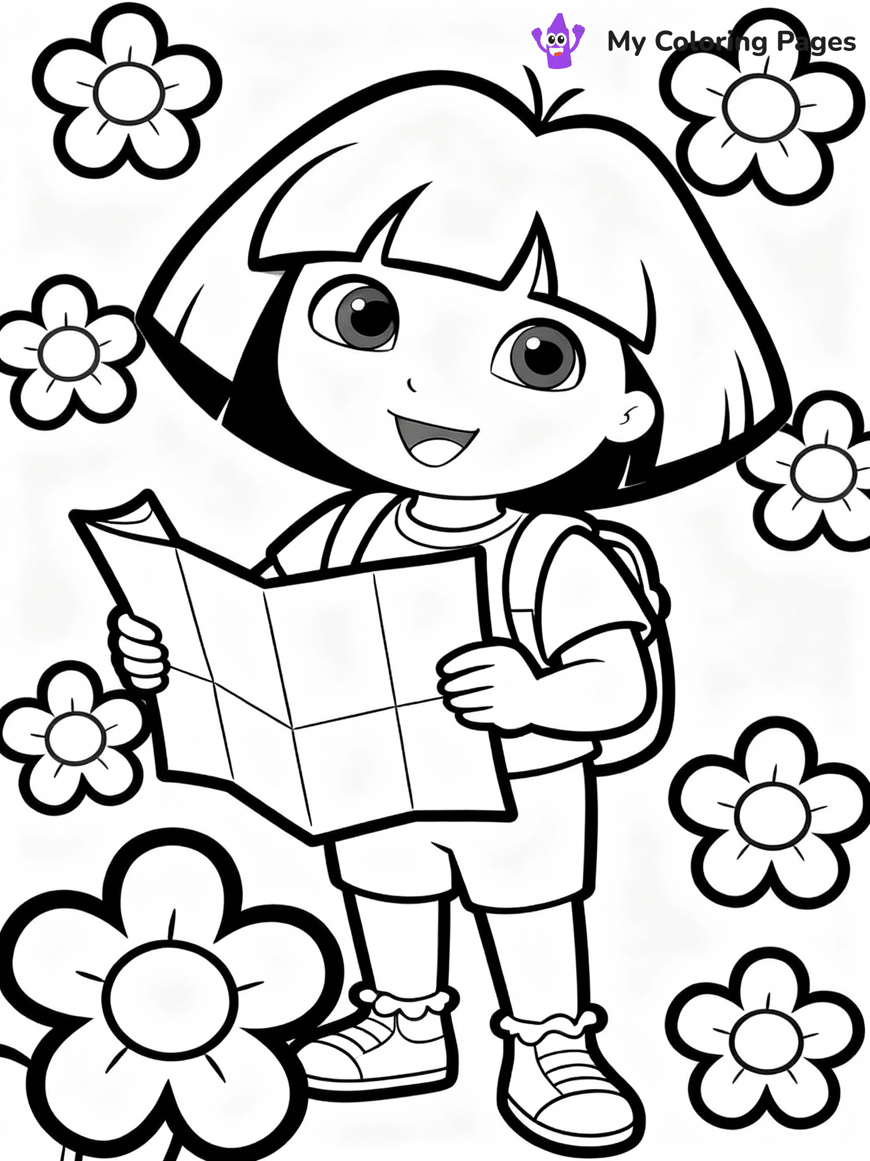 Dora The Explorer Coloring Pages - 21