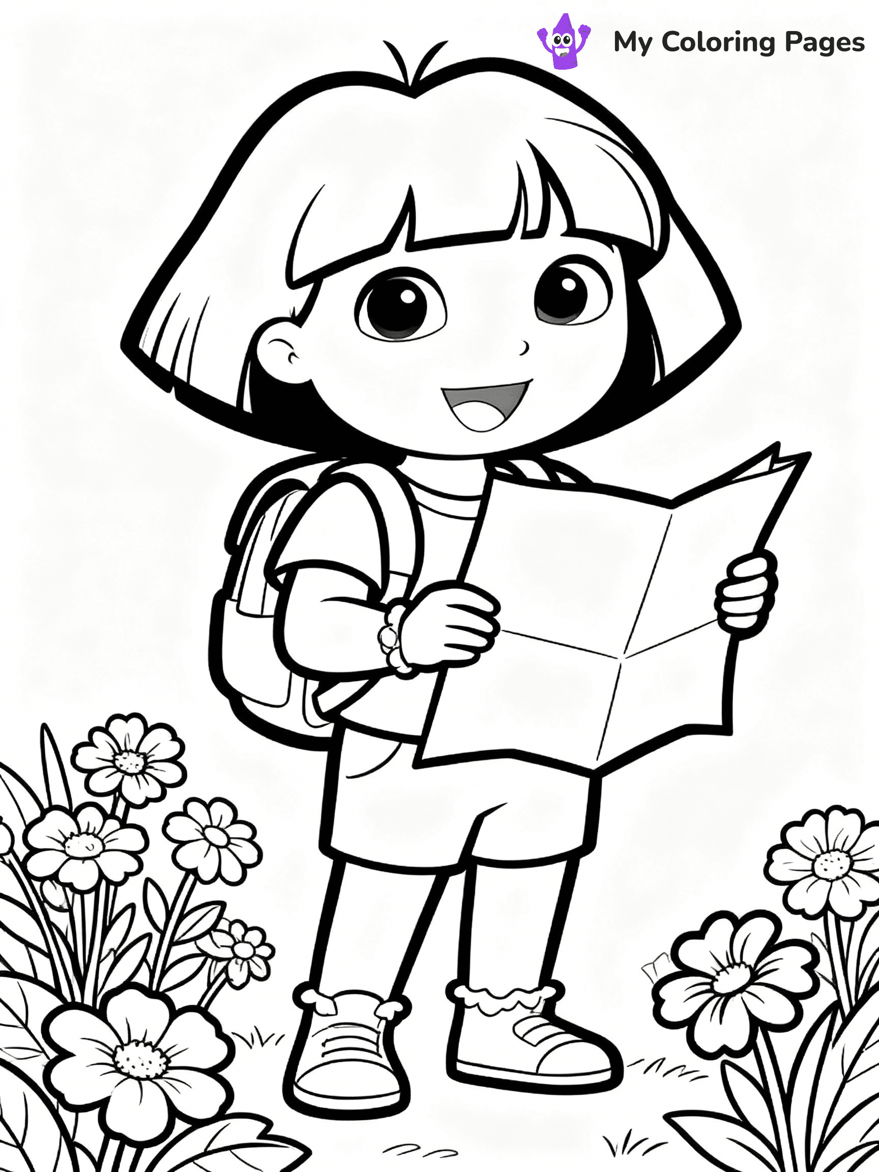 Dora The Explorer Coloring Pages - 20
