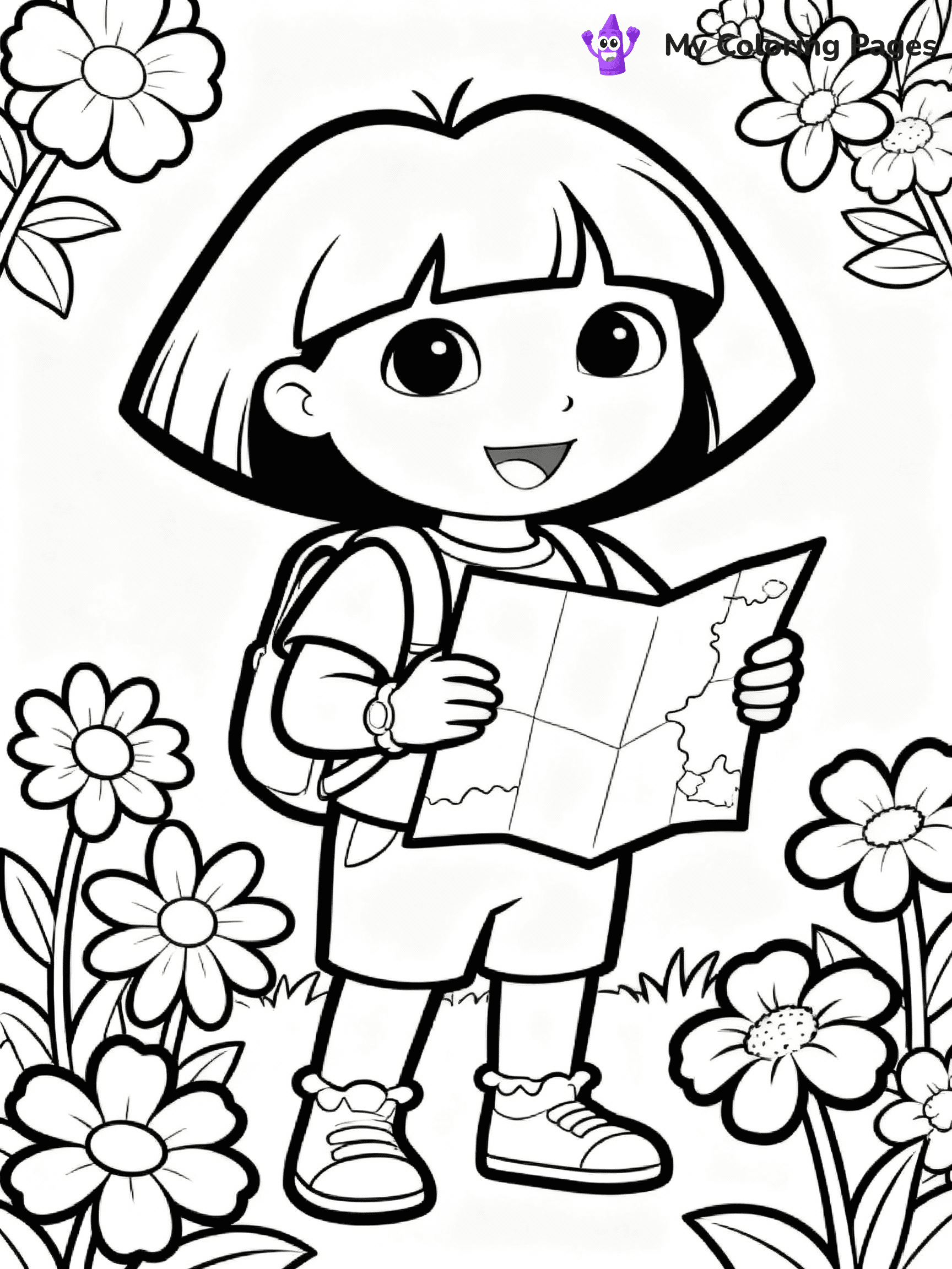Dora The Explorer Coloring Pages - 19