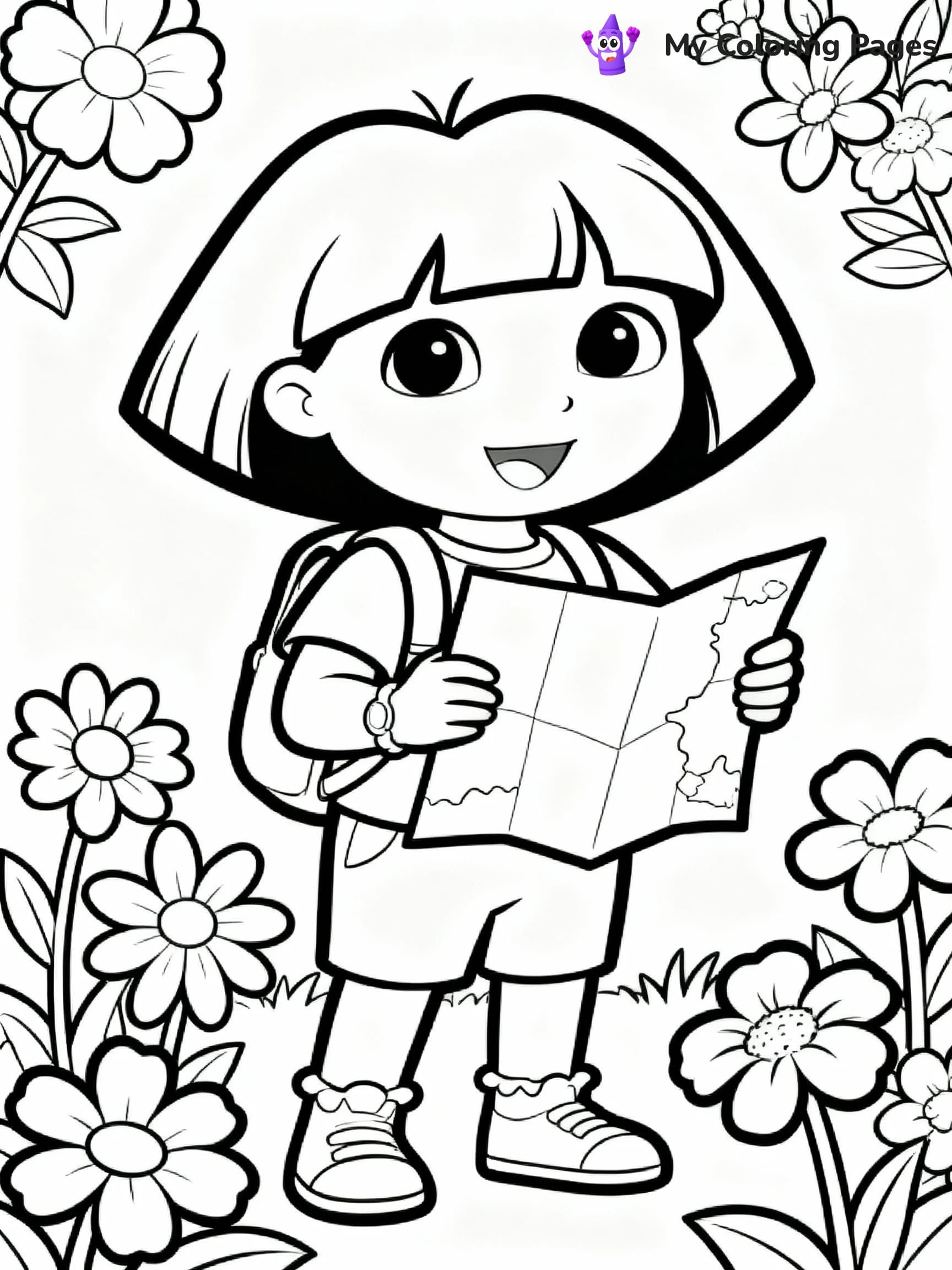 Dora The Explorer Coloring Pages - 19