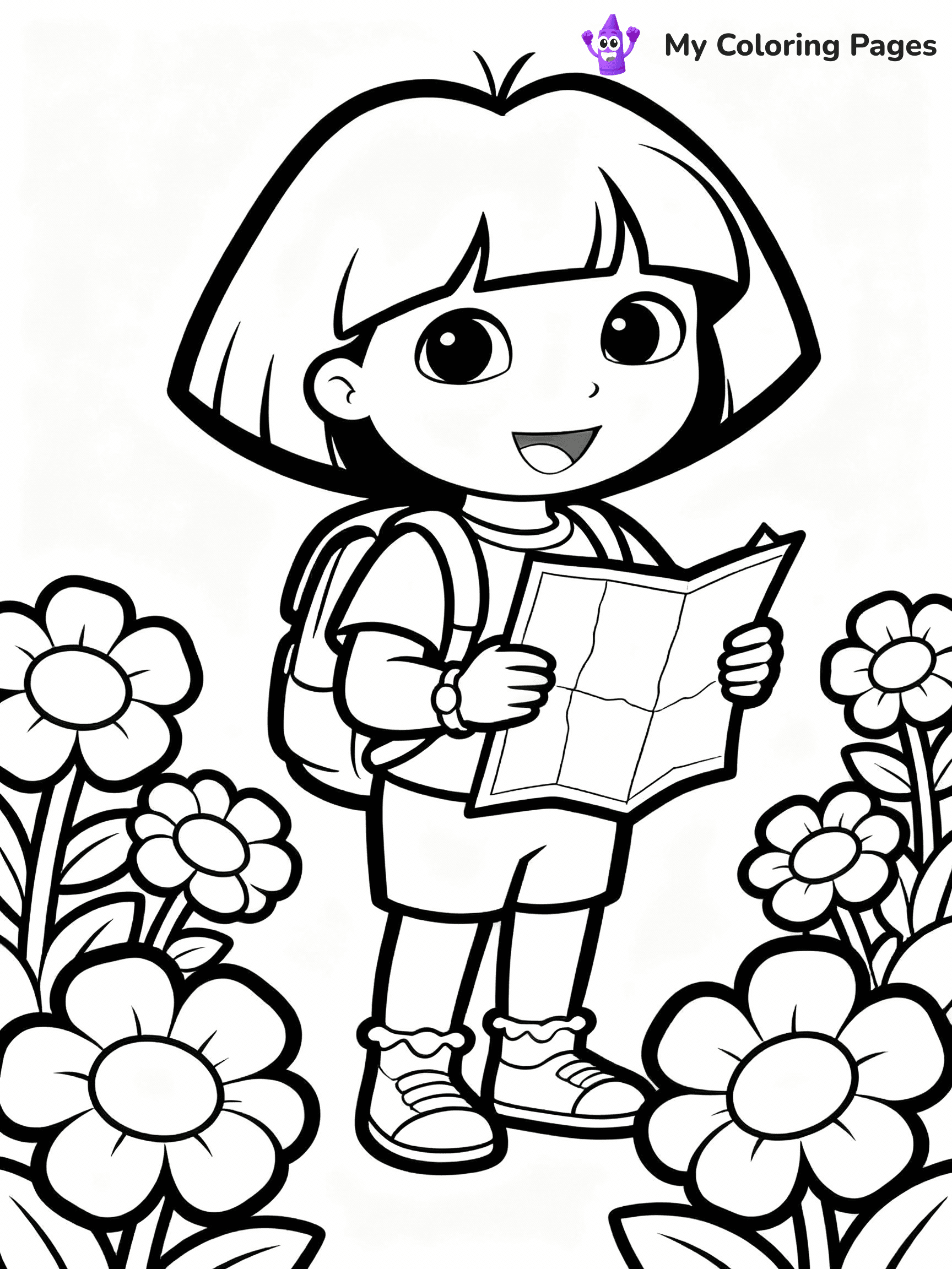 Dora The Explorer Coloring Pages - 17