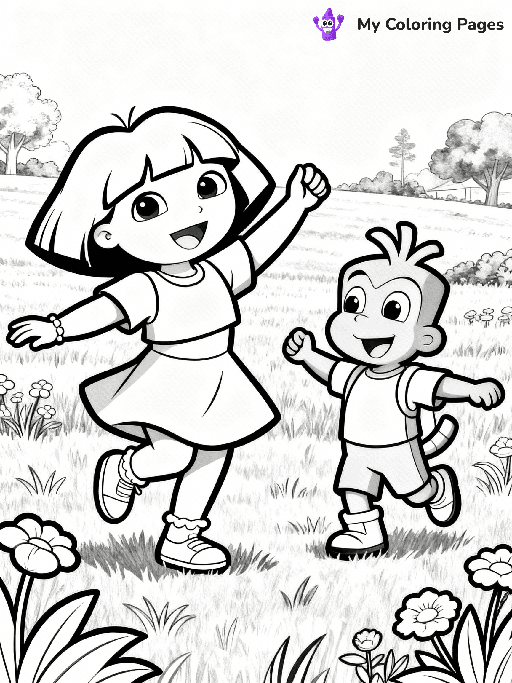 Dora The Explorer Coloring Pages - 16