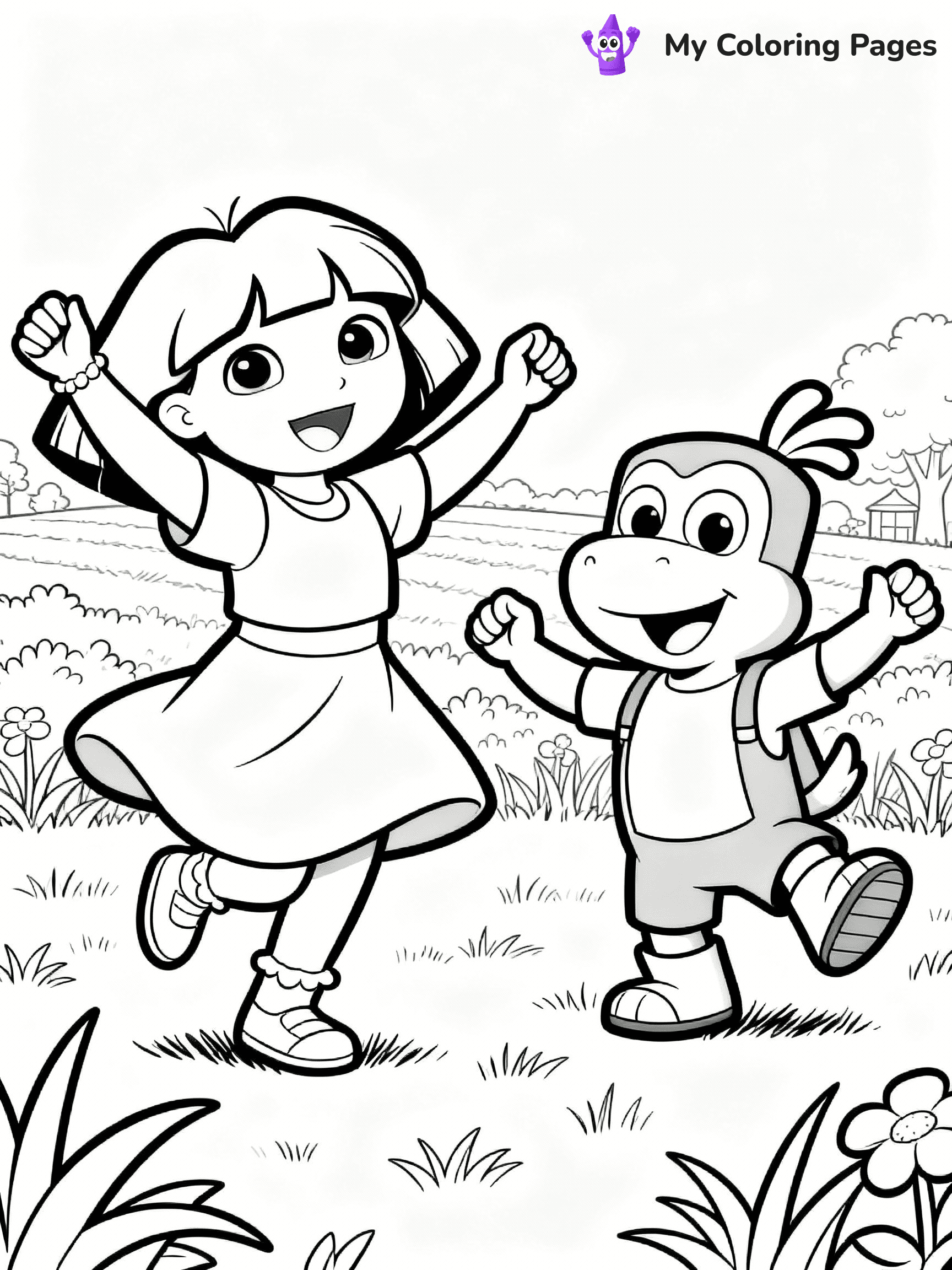 Dora The Explorer Coloring Pages - 15