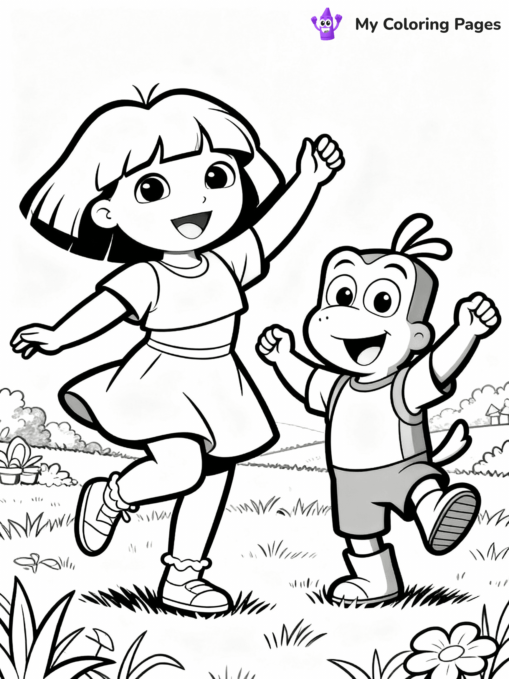 Dora The Explorer Coloring Pages - 14