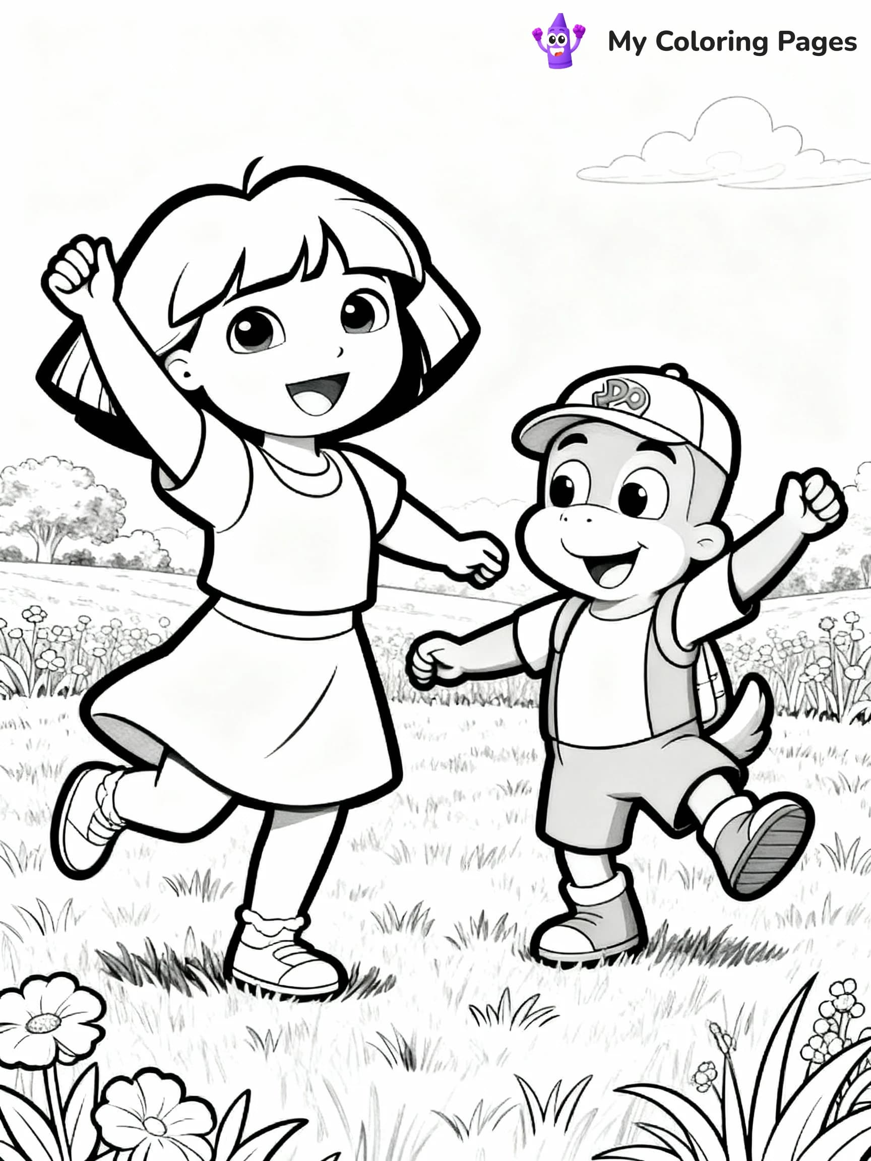 Dora The Explorer Coloring Pages - 12