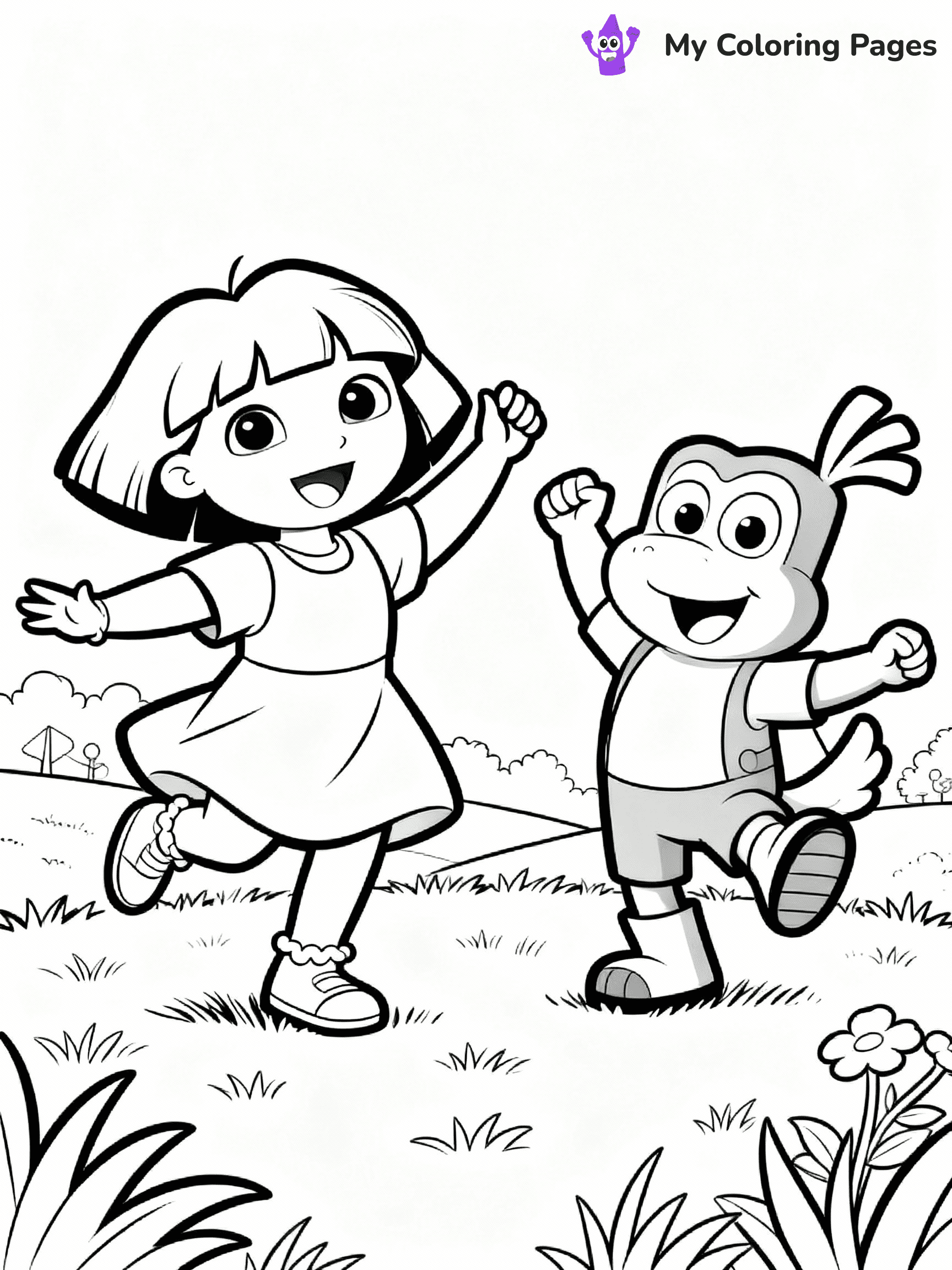 Dora The Explorer Coloring Pages - 11