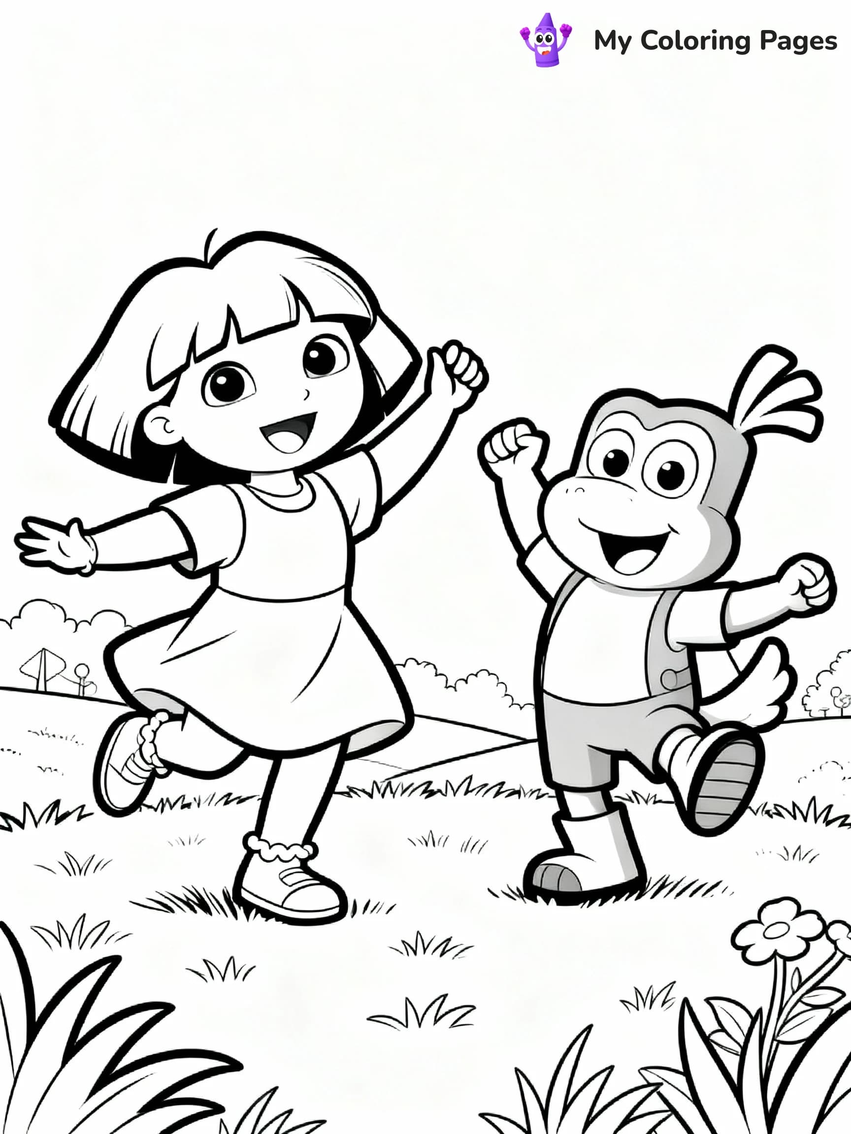 Dora The Explorer Coloring Pages - 11