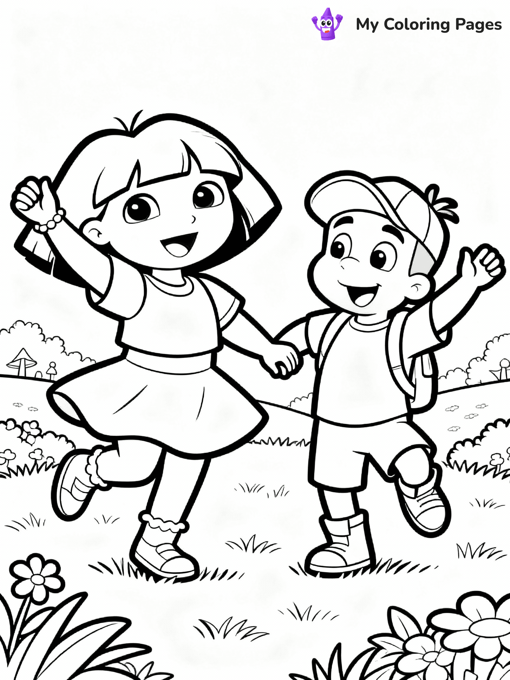 Dora The Explorer Coloring Pages - 10