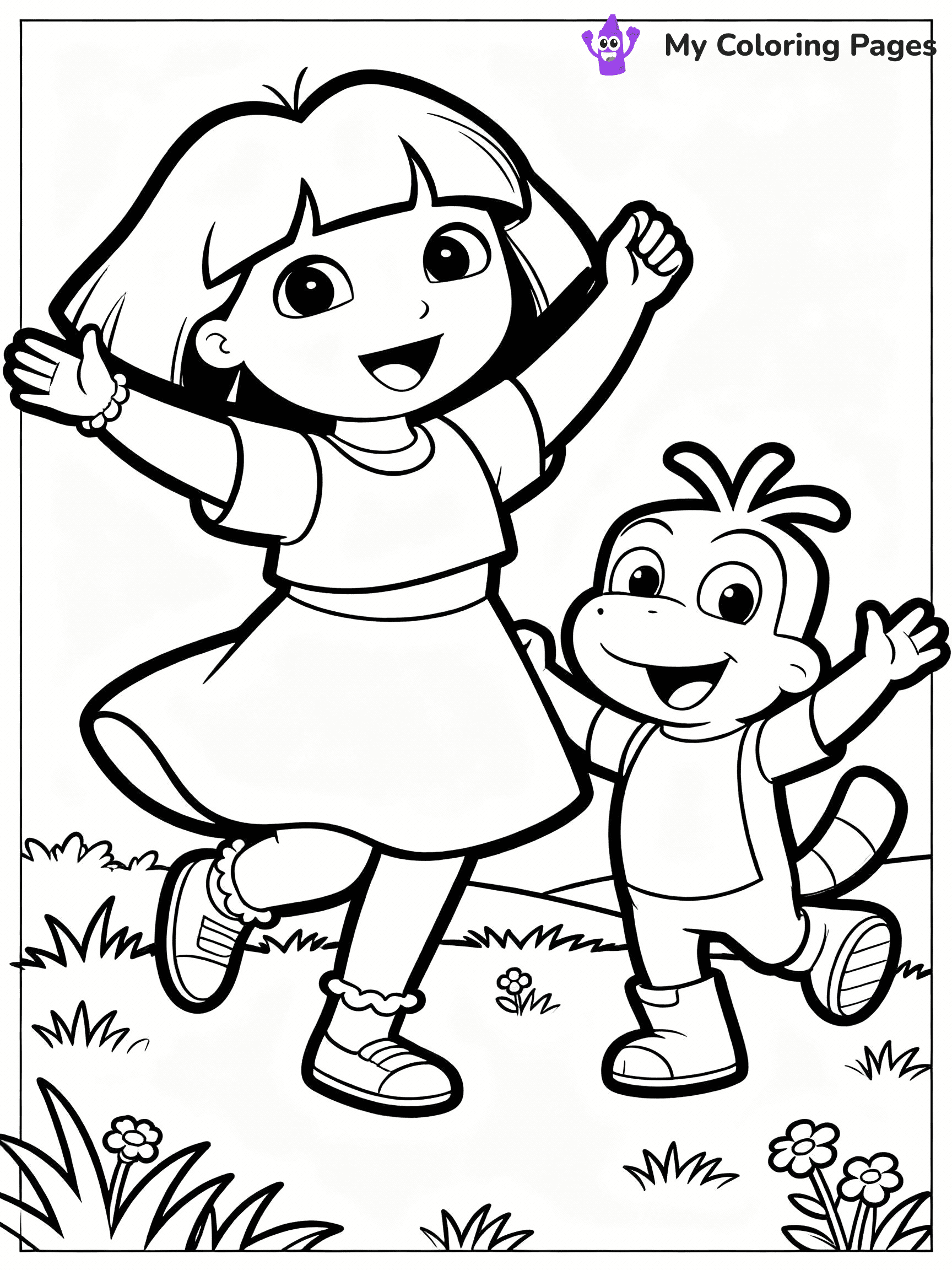 Dora The Explorer Coloring Pages - 9