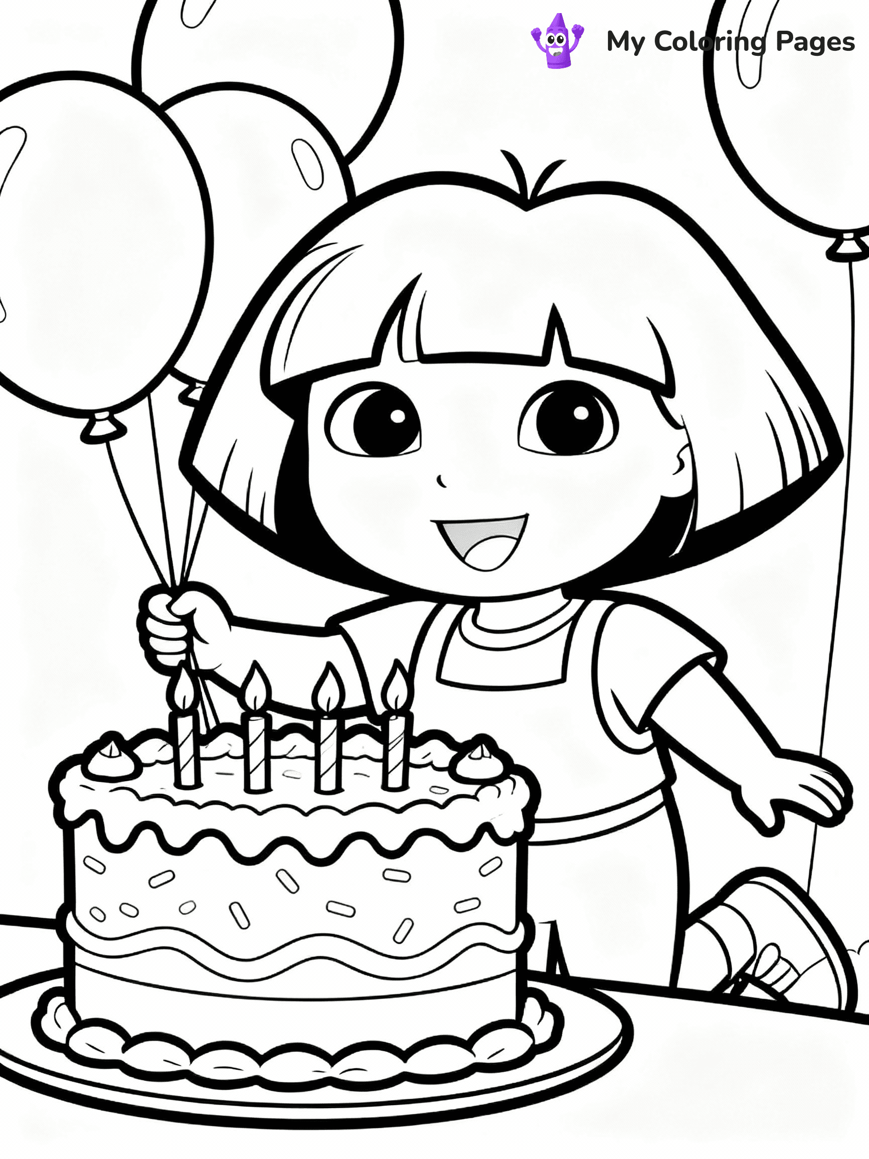Dora The Explorer Coloring Pages - 8
