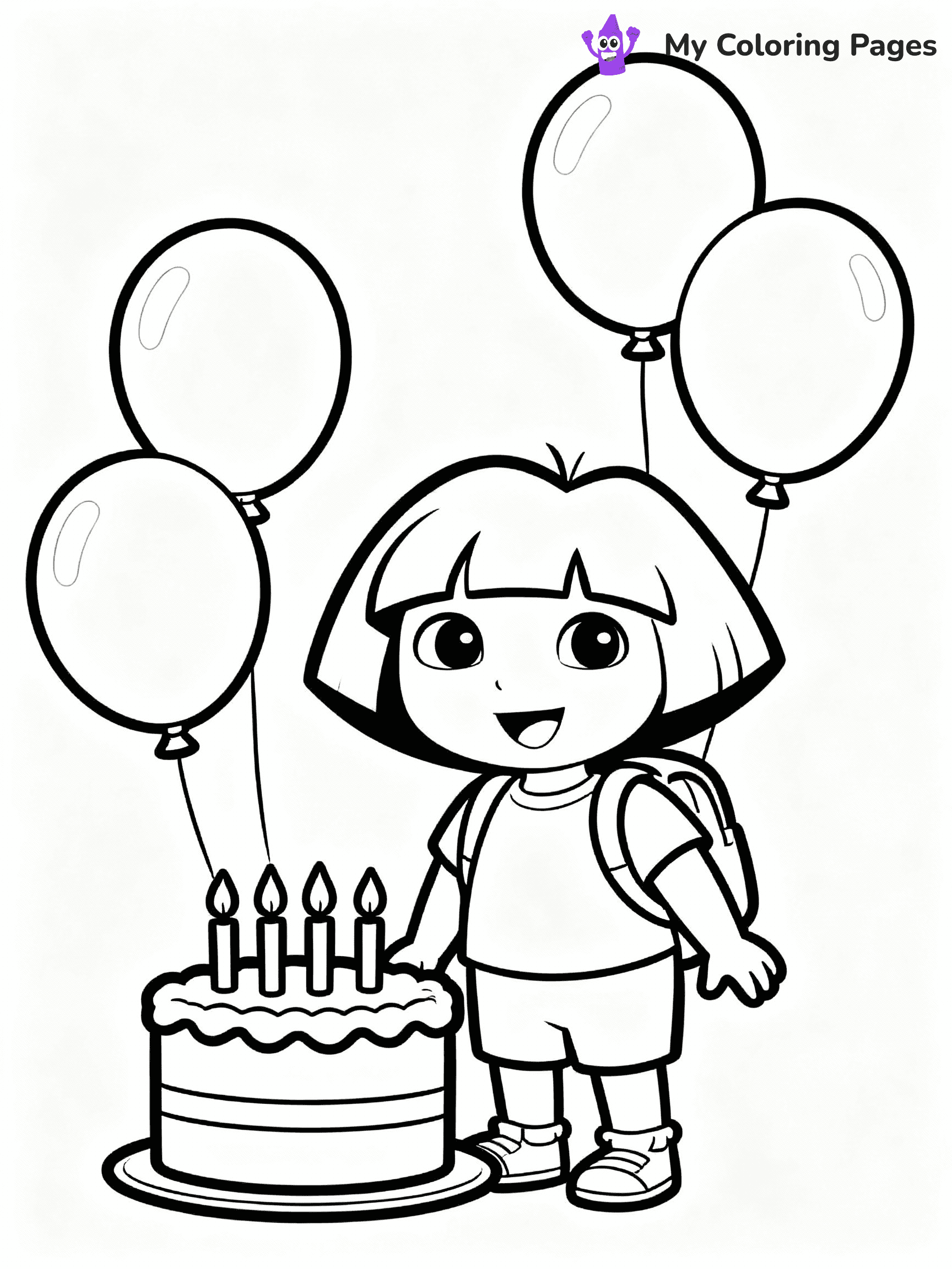 Dora The Explorer Coloring Pages - 7