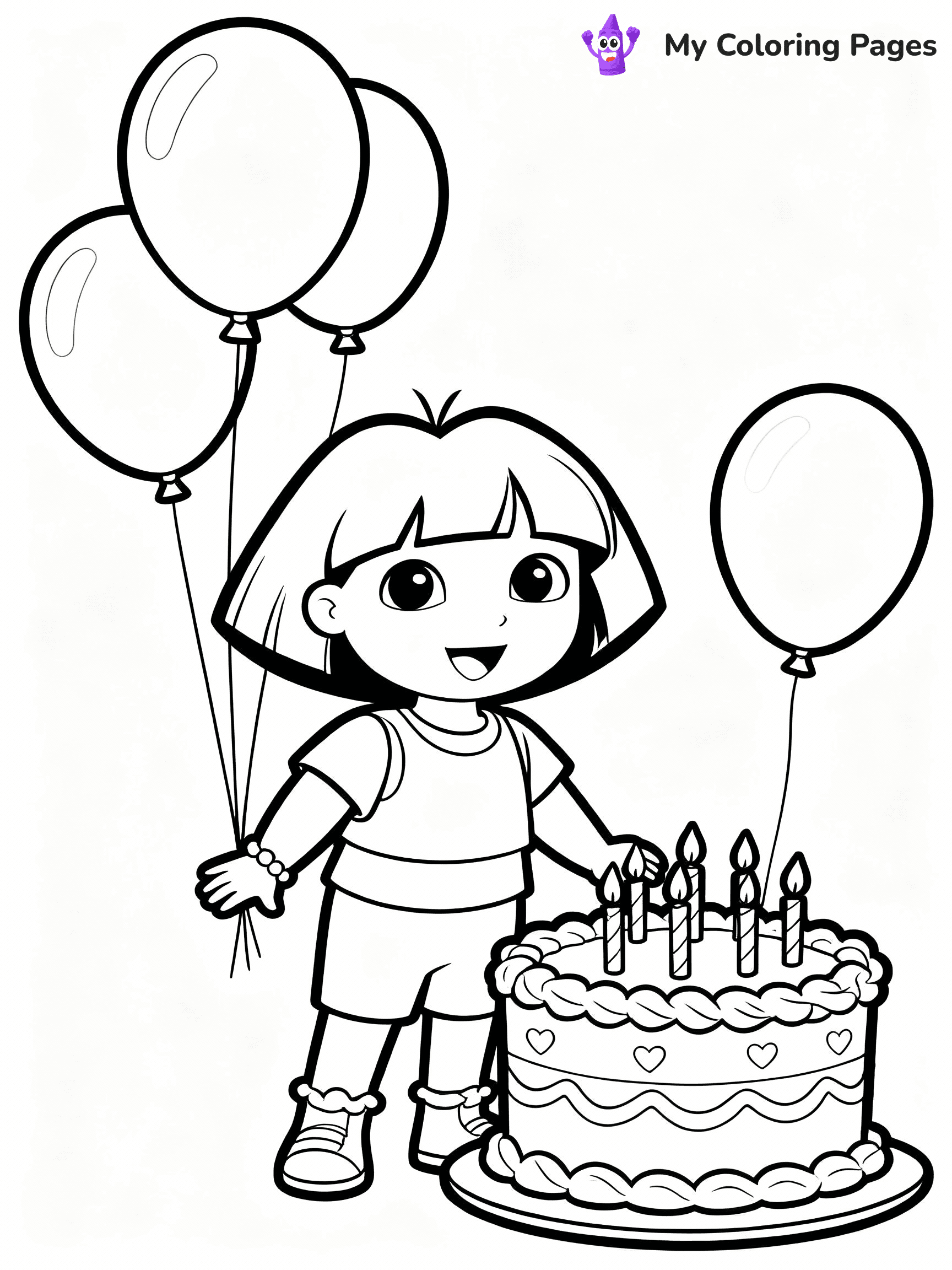 Dora The Explorer Coloring Pages - 6
