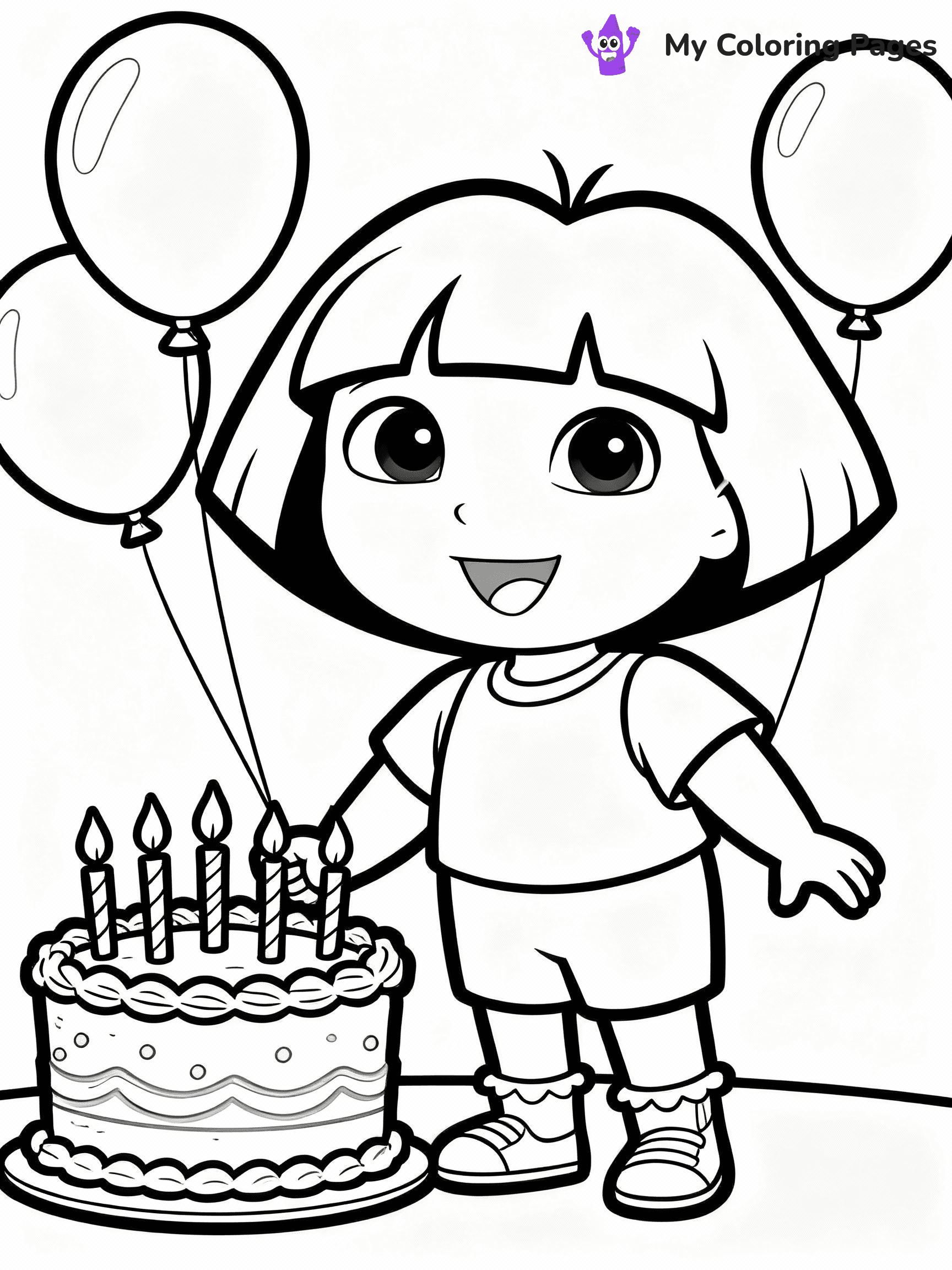 Dora The Explorer Coloring Pages - 4