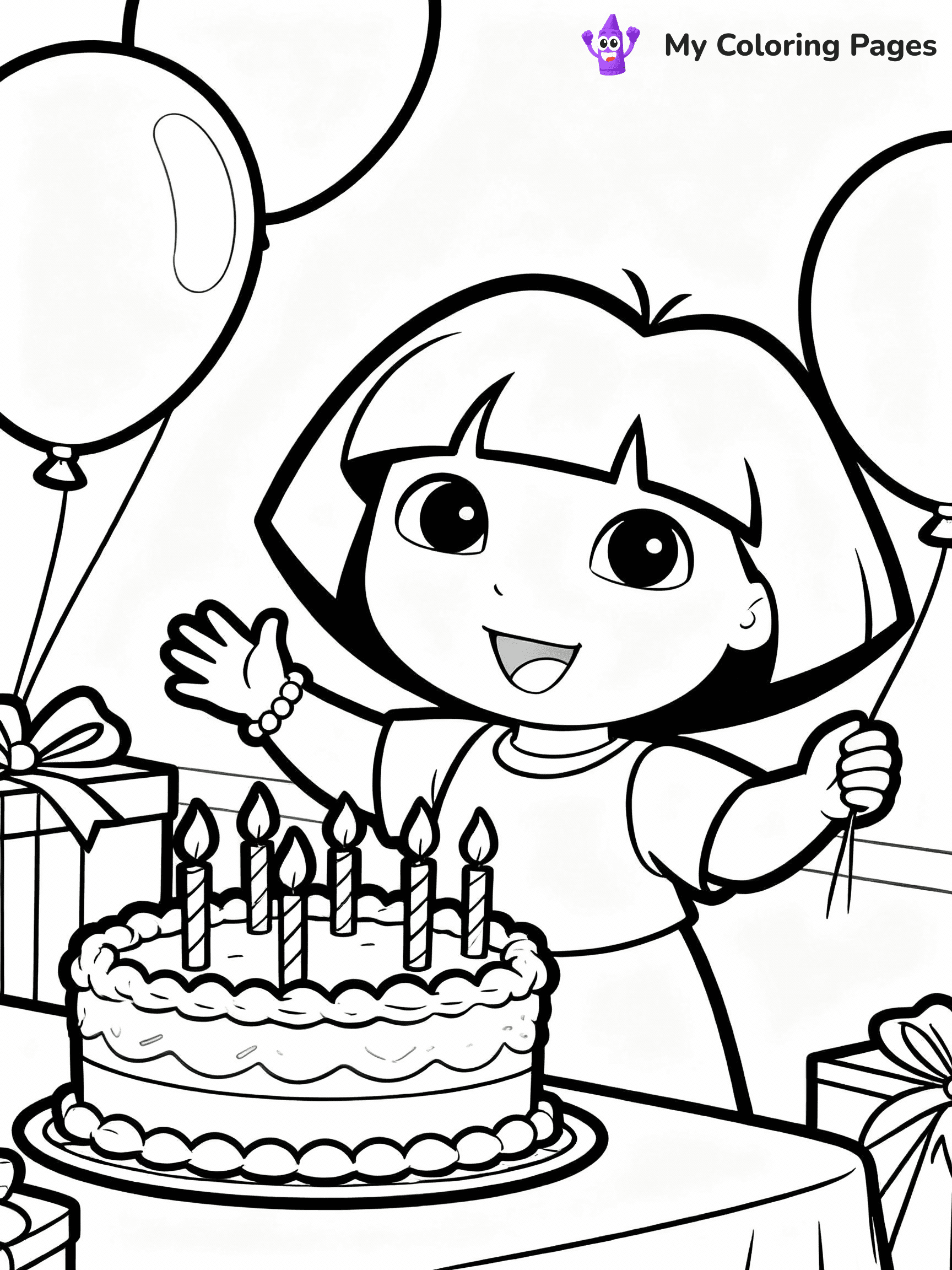 Dora The Explorer Coloring Pages - 3