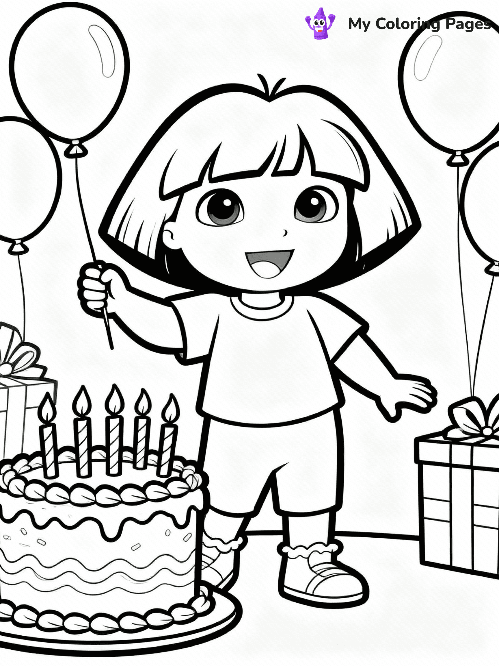 Dora The Explorer Coloring Pages - 2