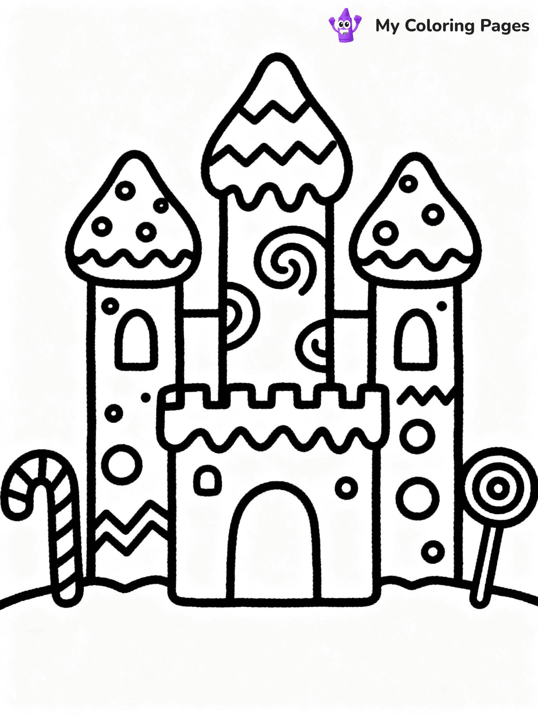 ⚠️ CRITICAL REQUIREMENT - ABSOLUTE BLACK AND WHITE ONLY ⚠️
This MUST be a BLACK AND WHITE line drawing ONLY. NO COLORS whatsoever.
- ONLY pure black lines (#000000) on pure white background (#FFFFFF)
- ABSOLUTELY NO colors, NO shading, NO gradients, NO grayscale
- If there are ANY colors in the output, the image is REJECTED
- This is a COLORING PAGE - meant to be COLORED IN by children
- The output must be UNCOLORED line art ready for coloring
⚠️ SUBJECT TO DRAW: Gingerbread castle with tall towers, candy decorations, and icing details, whimsical style
(REMEMBER: Output must be BLACK AND WHITE line art only, NOT colored!)
# COLORING PAGE: BLACK OUTLINES ONLY - WHITE BACKGROUND MANDATORY
Create a **coloring book page** using EXACTLY two values: black lines, white space.
## NON-NEGOTIABLE BINARY RULES
- **ONLY #000000 (black) and #FFFFFF (white)** - NO other values exist
- **EVERY PIXEL = BLACK OR WHITE** - no gray/shading/antialiasing
- **WHITE BACKGROUND MANDATORY** - entire canvas stays white
- **ALL SHAPES HOLLOW** - everything is empty outlines waiting to be colored
- **FORBIDDEN:** fills, shading, gradients, patterns, textures, colors
- **NO SOLID REGIONS** - if it's not a thin line, it's wrong
## Universal Line Standards
- Black outlines ONLY - thin, uniform weight
- Every shape completely empty inside
- Closed contours suitable for coloring
- Simple flat illustration - zero depth/3D/realism
- **Style:** Whimsical Doodle Art Alley - rounded, friendly outlines (unless specified)
## Everything = Outline Only
- Characters/animals: hollow shapes
- Objects/clothing: empty contours
- Backgrounds/scenery: line work only
- Natural elements: outlined forms
- Dark/night areas: don't exist (use outlined symbols)
- Textures/patterns: convert to simple lines
## The Test
Can a child color EVERY white space with crayons? If any area is pre-filled/shaded/gray or colored in, it FAILS. Every shape must be waiting to receive color.
**FINAL OUTPUT**: Binary coloring page. Black lines define shapes. White spaces ready for coloring. Nothing else exists. No exceptions. Print-ready.
⚠️ FINAL REMINDER: Draw the subject "Gingerbread castle with tall towers, candy decorations, and icing details, whimsical style" as BLACK AND WHITE line art. Zero colors in output.