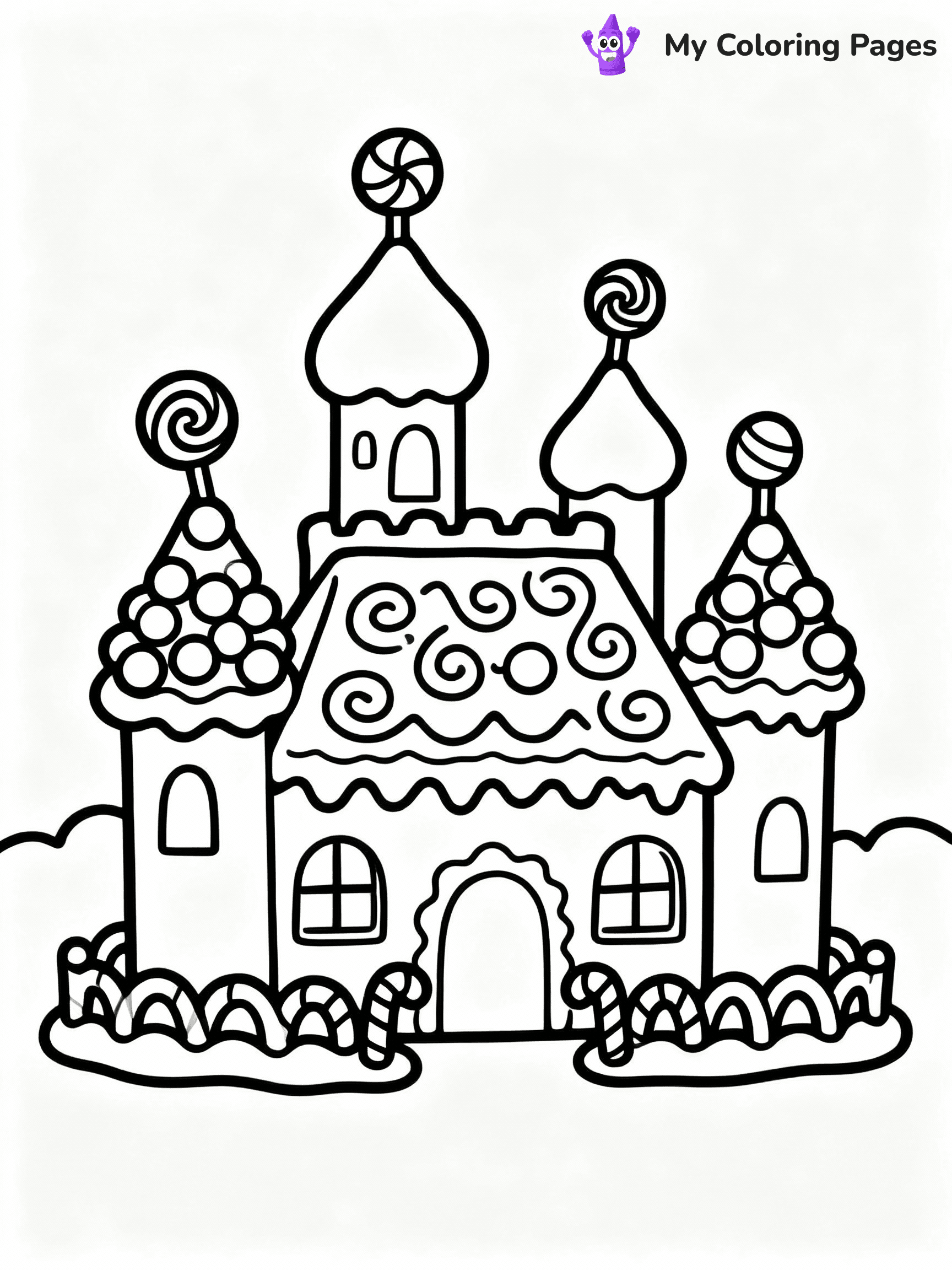 ⚠️ CRITICAL REQUIREMENT - ABSOLUTE BLACK AND WHITE ONLY ⚠️
This MUST be a BLACK AND WHITE line drawing ONLY. NO COLORS whatsoever.
- ONLY pure black lines (#000000) on pure white background (#FFFFFF)
- ABSOLUTELY NO colors, NO shading, NO gradients, NO grayscale
- If there are ANY colors in the output, the image is REJECTED
- This is a COLORING PAGE - meant to be COLORED IN by children
- The output must be UNCOLORED line art ready for coloring
⚠️ SUBJECT TO DRAW: Gingerbread castle with tall towers, candy decorations, and icing details, whimsical style
(REMEMBER: Output must be BLACK AND WHITE line art only, NOT colored!)
# COLORING PAGE: BLACK OUTLINES ONLY - WHITE BACKGROUND MANDATORY
Create a **coloring book page** using EXACTLY two values: black lines, white space.
## NON-NEGOTIABLE BINARY RULES
- **ONLY #000000 (black) and #FFFFFF (white)** - NO other values exist
- **EVERY PIXEL = BLACK OR WHITE** - no gray/shading/antialiasing
- **WHITE BACKGROUND MANDATORY** - entire canvas stays white
- **ALL SHAPES HOLLOW** - everything is empty outlines waiting to be colored
- **FORBIDDEN:** fills, shading, gradients, patterns, textures, colors
- **NO SOLID REGIONS** - if it's not a thin line, it's wrong
## Universal Line Standards
- Black outlines ONLY - thin, uniform weight
- Every shape completely empty inside
- Closed contours suitable for coloring
- Simple flat illustration - zero depth/3D/realism
- **Style:** Whimsical Doodle Art Alley - rounded, friendly outlines (unless specified)
## Everything = Outline Only
- Characters/animals: hollow shapes
- Objects/clothing: empty contours
- Backgrounds/scenery: line work only
- Natural elements: outlined forms
- Dark/night areas: don't exist (use outlined symbols)
- Textures/patterns: convert to simple lines
## The Test
Can a child color EVERY white space with crayons? If any area is pre-filled/shaded/gray or colored in, it FAILS. Every shape must be waiting to receive color.
**FINAL OUTPUT**: Binary coloring page. Black lines define shapes. White spaces ready for coloring. Nothing else exists. No exceptions. Print-ready.
⚠️ FINAL REMINDER: Draw the subject "Gingerbread castle with tall towers, candy decorations, and icing details, whimsical style" as BLACK AND WHITE line art. Zero colors in output.