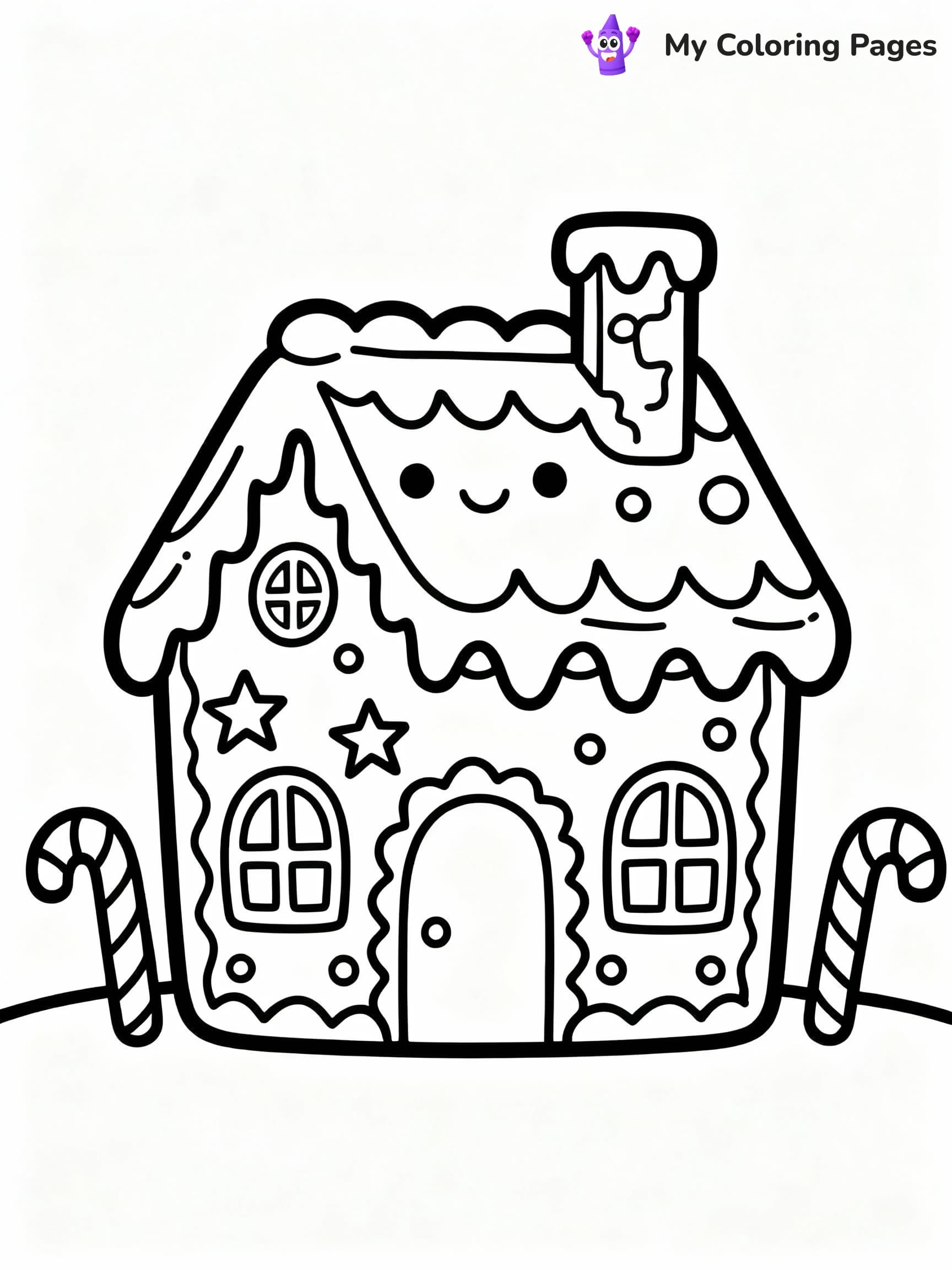 Gingerbread House Coloring Pages - 22