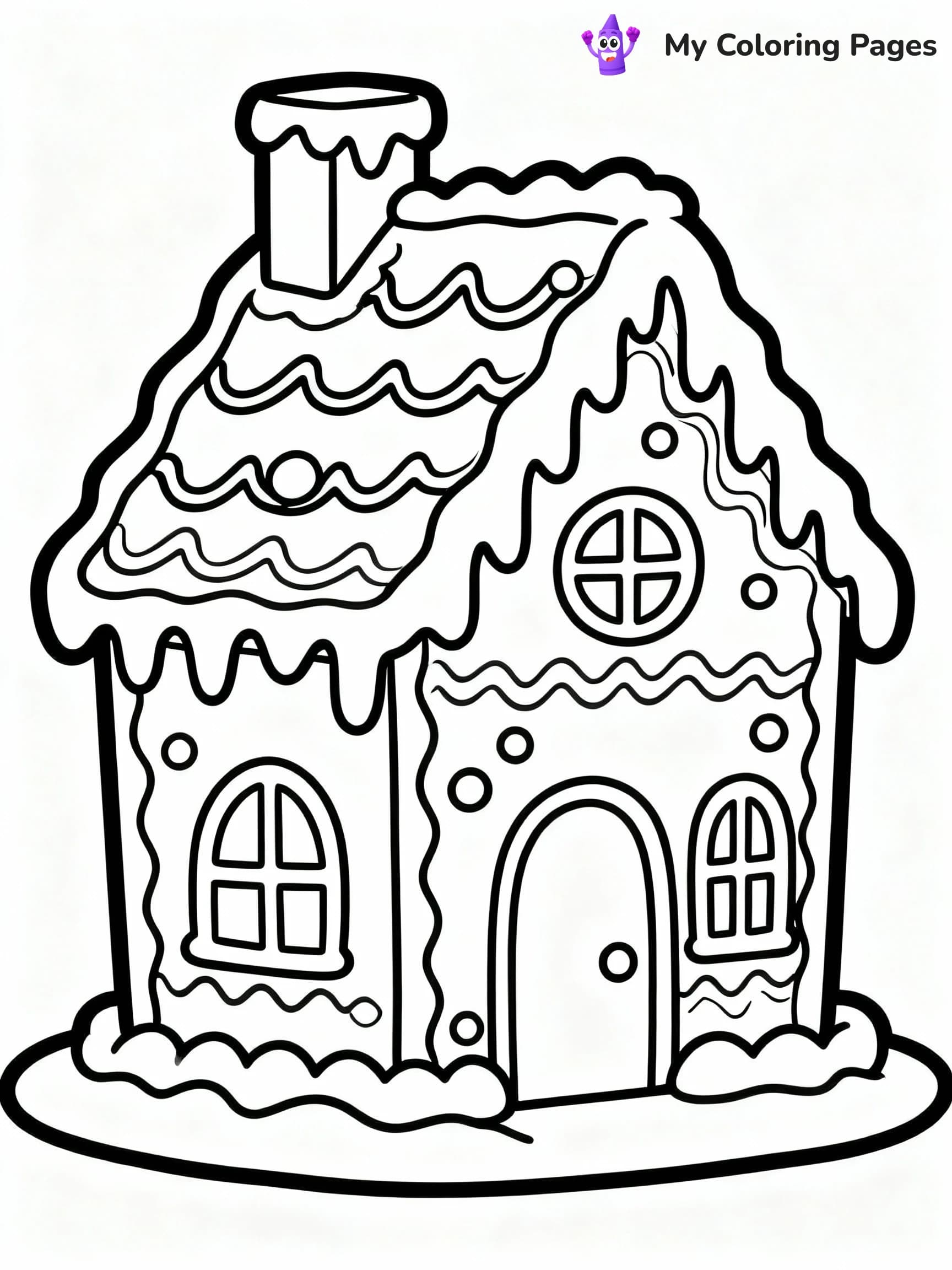 Gingerbread House Coloring Pages - 20