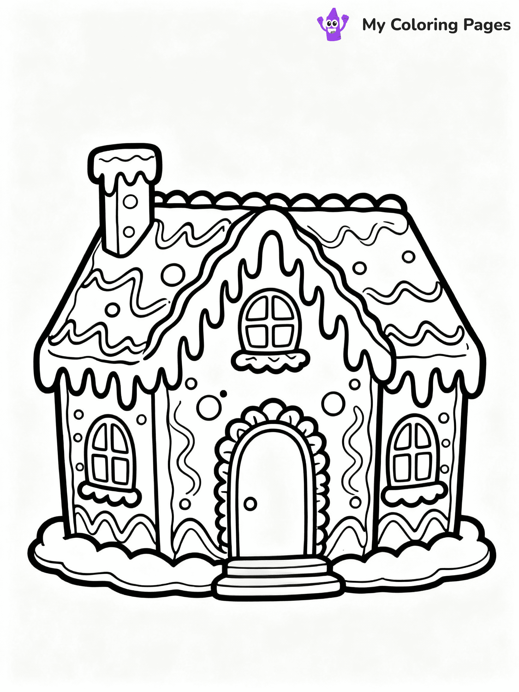 ⚠️ CRITICAL REQUIREMENT - ABSOLUTE BLACK AND WHITE ONLY ⚠️
This MUST be a BLACK AND WHITE line drawing ONLY. NO COLORS whatsoever.
- ONLY pure black lines (#000000) on pure white background (#FFFFFF)
- ABSOLUTELY NO colors, NO shading, NO gradients, NO grayscale
- If there are ANY colors in the output, the image is REJECTED
- This is a COLORING PAGE - meant to be COLORED IN by children
- The output must be UNCOLORED line art ready for coloring
⚠️ SUBJECT TO DRAW: Gingerbread mansion with intricate details, icing draping, and chocolate decorations, elegant style
(REMEMBER: Output must be BLACK AND WHITE line art only, NOT colored!)
# COLORING PAGE: BLACK OUTLINES ONLY - WHITE BACKGROUND MANDATORY
Create a **coloring book page** using EXACTLY two values: black lines, white space.
## NON-NEGOTIABLE BINARY RULES
- **ONLY #000000 (black) and #FFFFFF (white)** - NO other values exist
- **EVERY PIXEL = BLACK OR WHITE** - no gray/shading/antialiasing
- **WHITE BACKGROUND MANDATORY** - entire canvas stays white
- **ALL SHAPES HOLLOW** - everything is empty outlines waiting to be colored
- **FORBIDDEN:** fills, shading, gradients, patterns, textures, colors
- **NO SOLID REGIONS** - if it's not a thin line, it's wrong
## Universal Line Standards
- Black outlines ONLY - thin, uniform weight
- Every shape completely empty inside
- Closed contours suitable for coloring
- Simple flat illustration - zero depth/3D/realism
- **Style:** Whimsical Doodle Art Alley - rounded, friendly outlines (unless specified)
## Everything = Outline Only
- Characters/animals: hollow shapes
- Objects/clothing: empty contours
- Backgrounds/scenery: line work only
- Natural elements: outlined forms
- Dark/night areas: don't exist (use outlined symbols)
- Textures/patterns: convert to simple lines
## The Test
Can a child color EVERY white space with crayons? If any area is pre-filled/shaded/gray or colored in, it FAILS. Every shape must be waiting to receive color.
**FINAL OUTPUT**: Binary coloring page. Black lines define shapes. White spaces ready for coloring. Nothing else exists. No exceptions. Print-ready.
⚠️ FINAL REMINDER: Draw the subject "Gingerbread mansion with intricate details, icing draping, and chocolate decorations, elegant style" as BLACK AND WHITE line art. Zero colors in output.