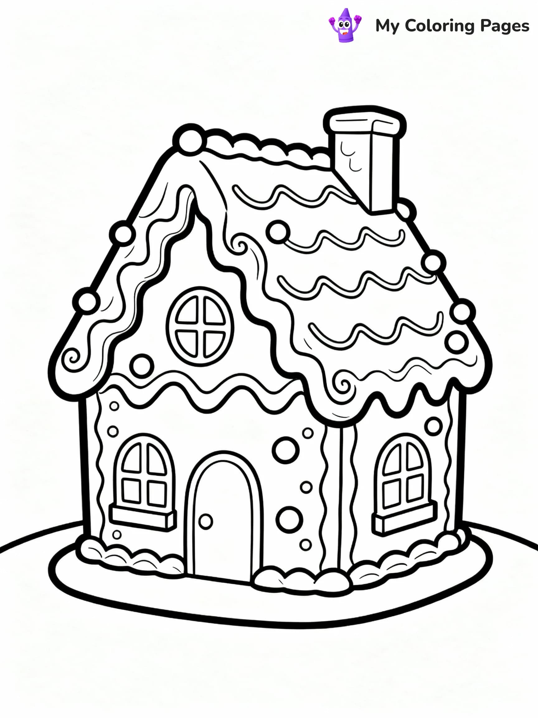Gingerbread House Coloring Pages - 18