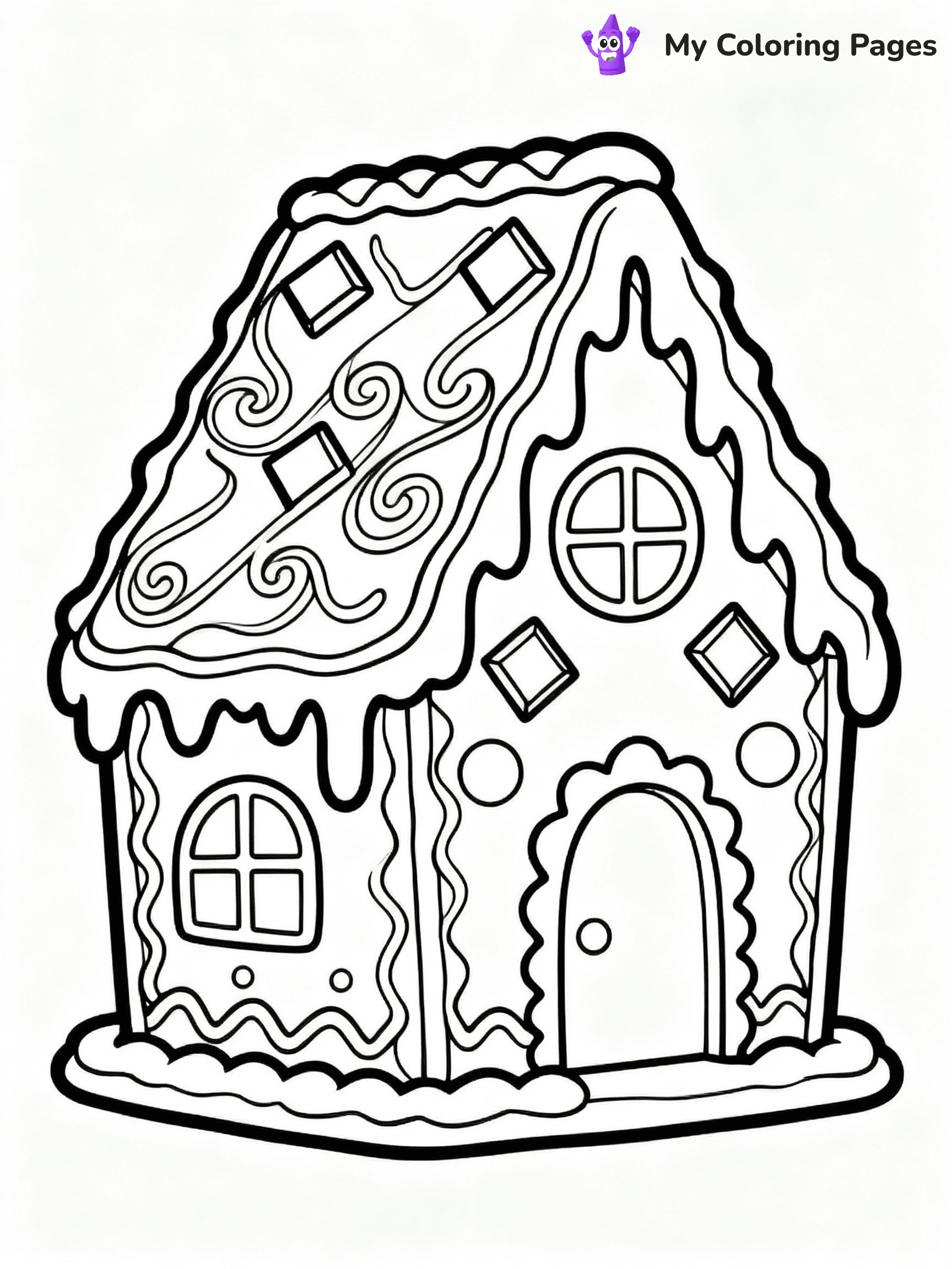 ⚠️ CRITICAL REQUIREMENT - ABSOLUTE BLACK AND WHITE ONLY ⚠️
This MUST be a BLACK AND WHITE line drawing ONLY. NO COLORS whatsoever.
- ONLY pure black lines (#000000) on pure white background (#FFFFFF)
- ABSOLUTELY NO colors, NO shading, NO gradients, NO grayscale
- If there are ANY colors in the output, the image is REJECTED
- This is a COLORING PAGE - meant to be COLORED IN by children
- The output must be UNCOLORED line art ready for coloring
⚠️ SUBJECT TO DRAW: Gingerbread mansion with intricate details, icing draping, and chocolate decorations, elegant style
(REMEMBER: Output must be BLACK AND WHITE line art only, NOT colored!)
# COLORING PAGE: BLACK OUTLINES ONLY - WHITE BACKGROUND MANDATORY
Create a **coloring book page** using EXACTLY two values: black lines, white space.
## NON-NEGOTIABLE BINARY RULES
- **ONLY #000000 (black) and #FFFFFF (white)** - NO other values exist
- **EVERY PIXEL = BLACK OR WHITE** - no gray/shading/antialiasing
- **WHITE BACKGROUND MANDATORY** - entire canvas stays white
- **ALL SHAPES HOLLOW** - everything is empty outlines waiting to be colored
- **FORBIDDEN:** fills, shading, gradients, patterns, textures, colors
- **NO SOLID REGIONS** - if it's not a thin line, it's wrong
## Universal Line Standards
- Black outlines ONLY - thin, uniform weight
- Every shape completely empty inside
- Closed contours suitable for coloring
- Simple flat illustration - zero depth/3D/realism
- **Style:** Whimsical Doodle Art Alley - rounded, friendly outlines (unless specified)
## Everything = Outline Only
- Characters/animals: hollow shapes
- Objects/clothing: empty contours
- Backgrounds/scenery: line work only
- Natural elements: outlined forms
- Dark/night areas: don't exist (use outlined symbols)
- Textures/patterns: convert to simple lines
## The Test
Can a child color EVERY white space with crayons? If any area is pre-filled/shaded/gray or colored in, it FAILS. Every shape must be waiting to receive color.
**FINAL OUTPUT**: Binary coloring page. Black lines define shapes. White spaces ready for coloring. Nothing else exists. No exceptions. Print-ready.
⚠️ FINAL REMINDER: Draw the subject "Gingerbread mansion with intricate details, icing draping, and chocolate decorations, elegant style" as BLACK AND WHITE line art. Zero colors in output.