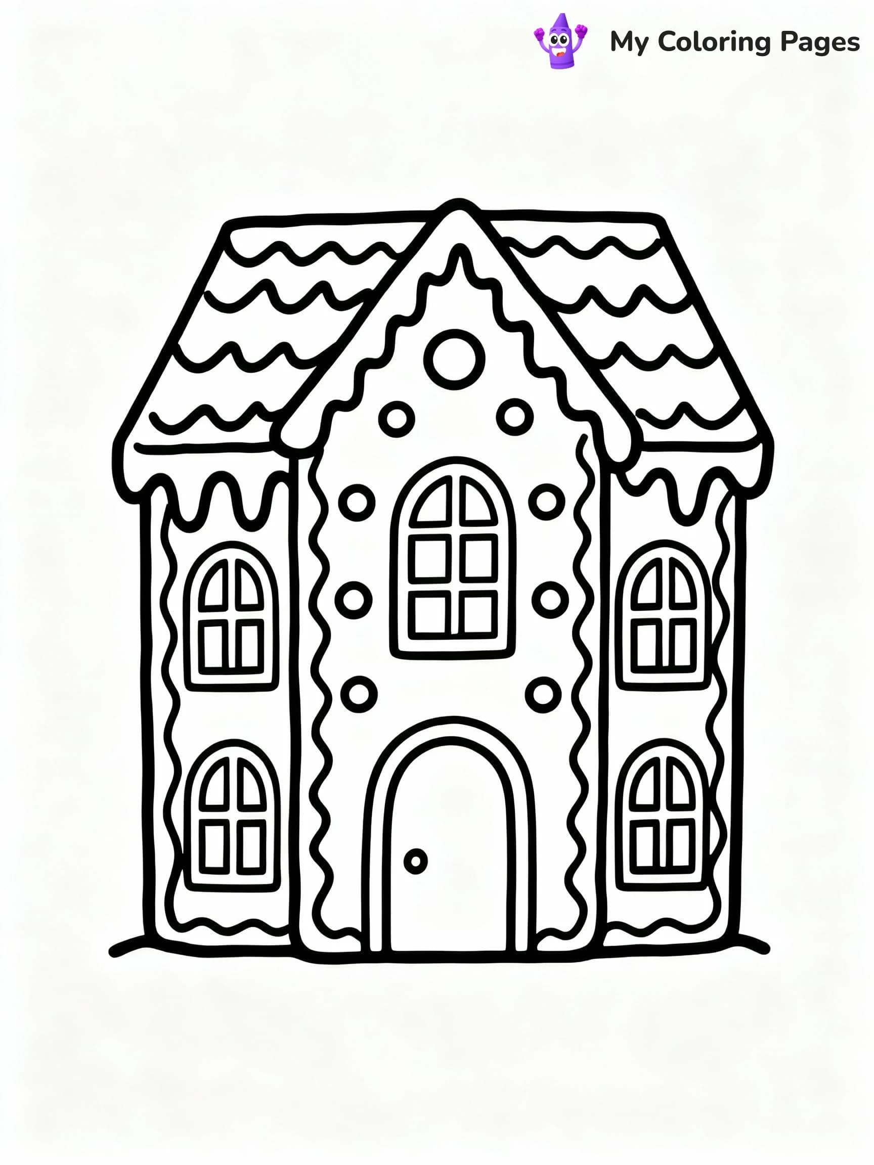 Gingerbread House Coloring Pages - 14