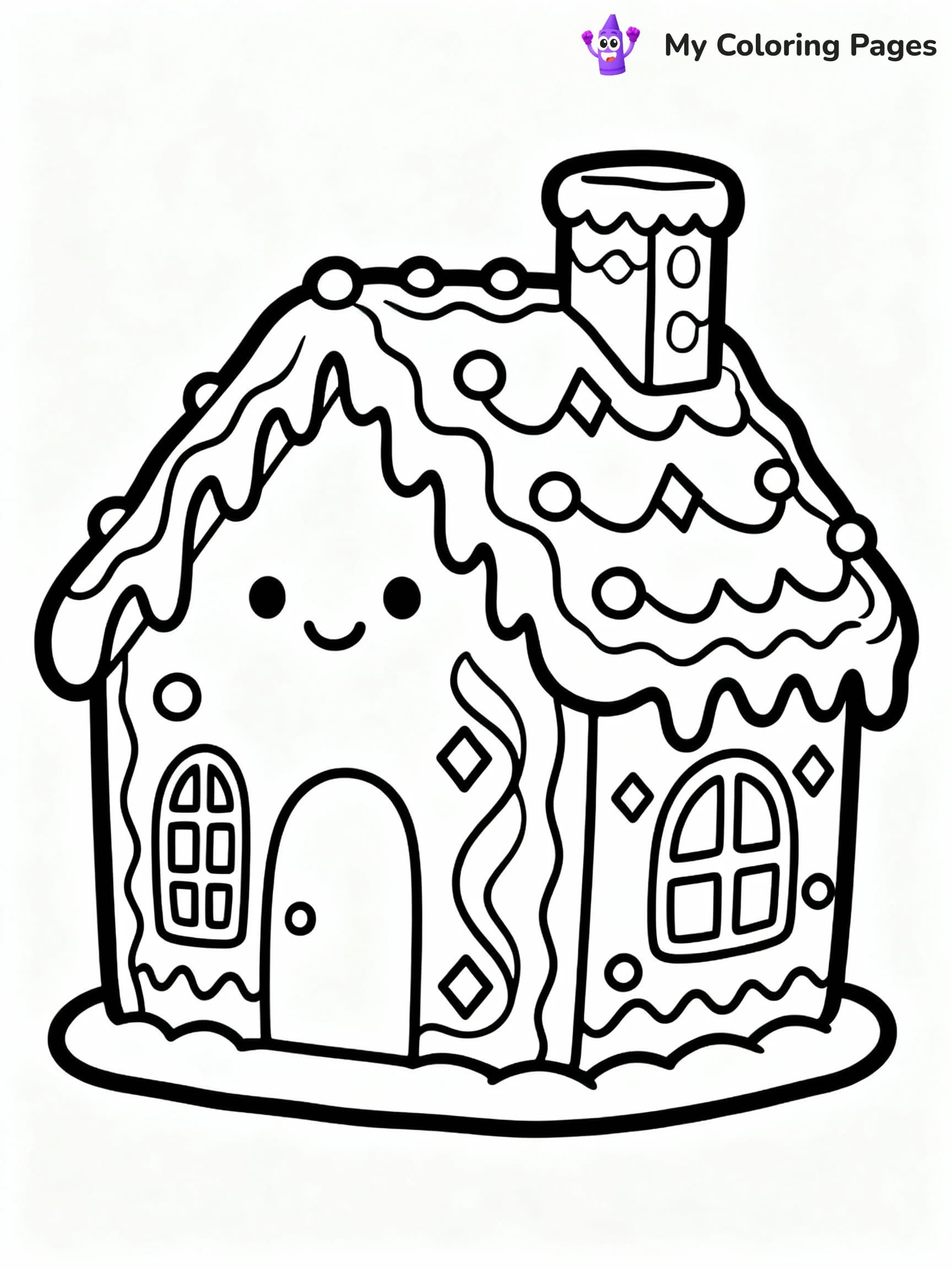 Gingerbread House Coloring Pages - 13