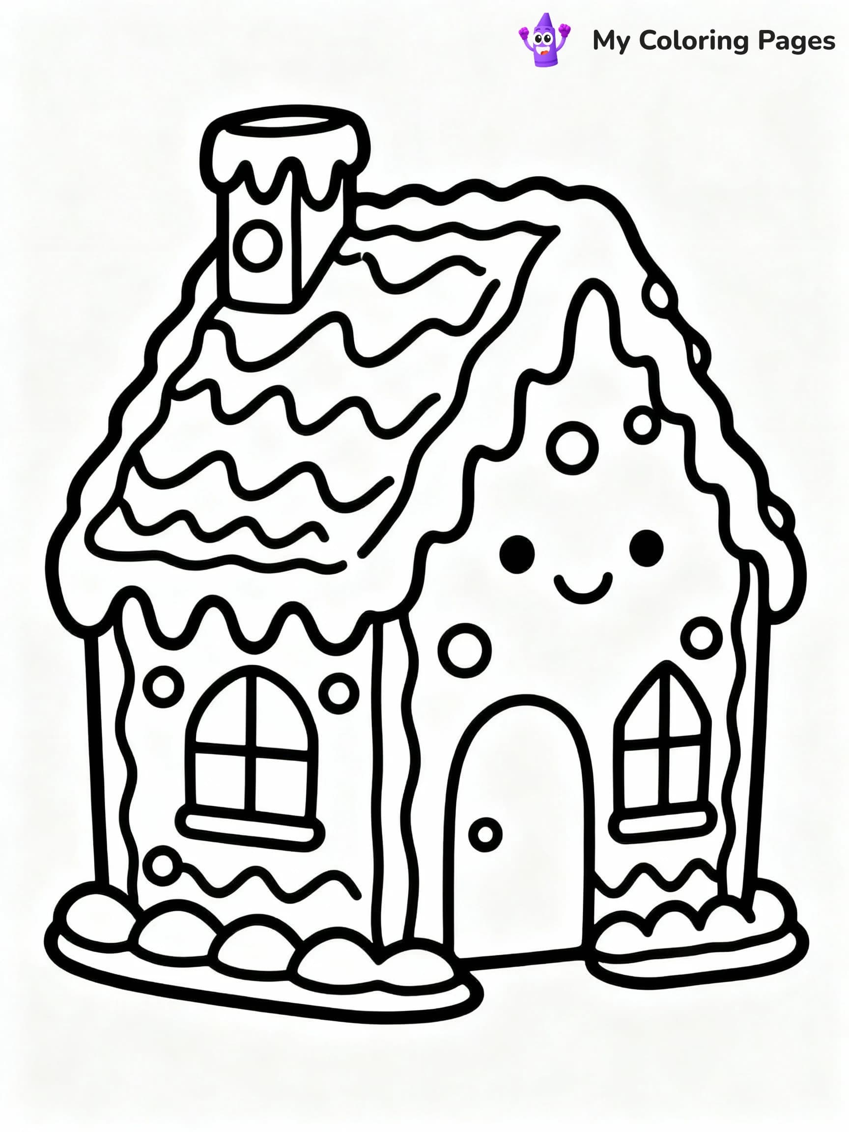 Gingerbread House Coloring Pages - 12