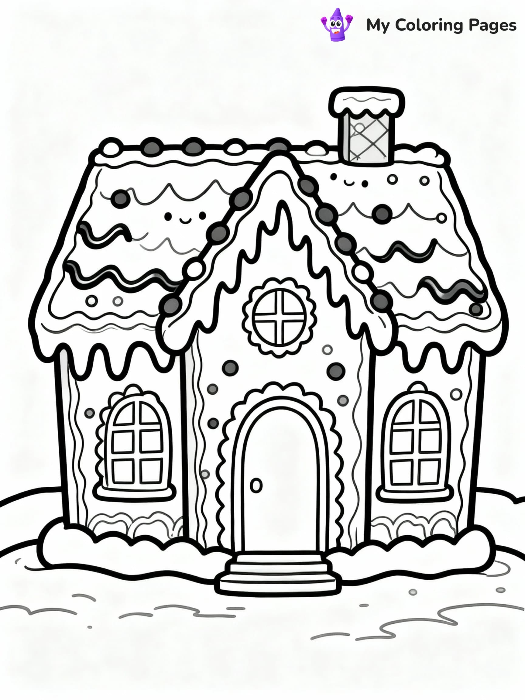 Gingerbread House Coloring Pages - 11
