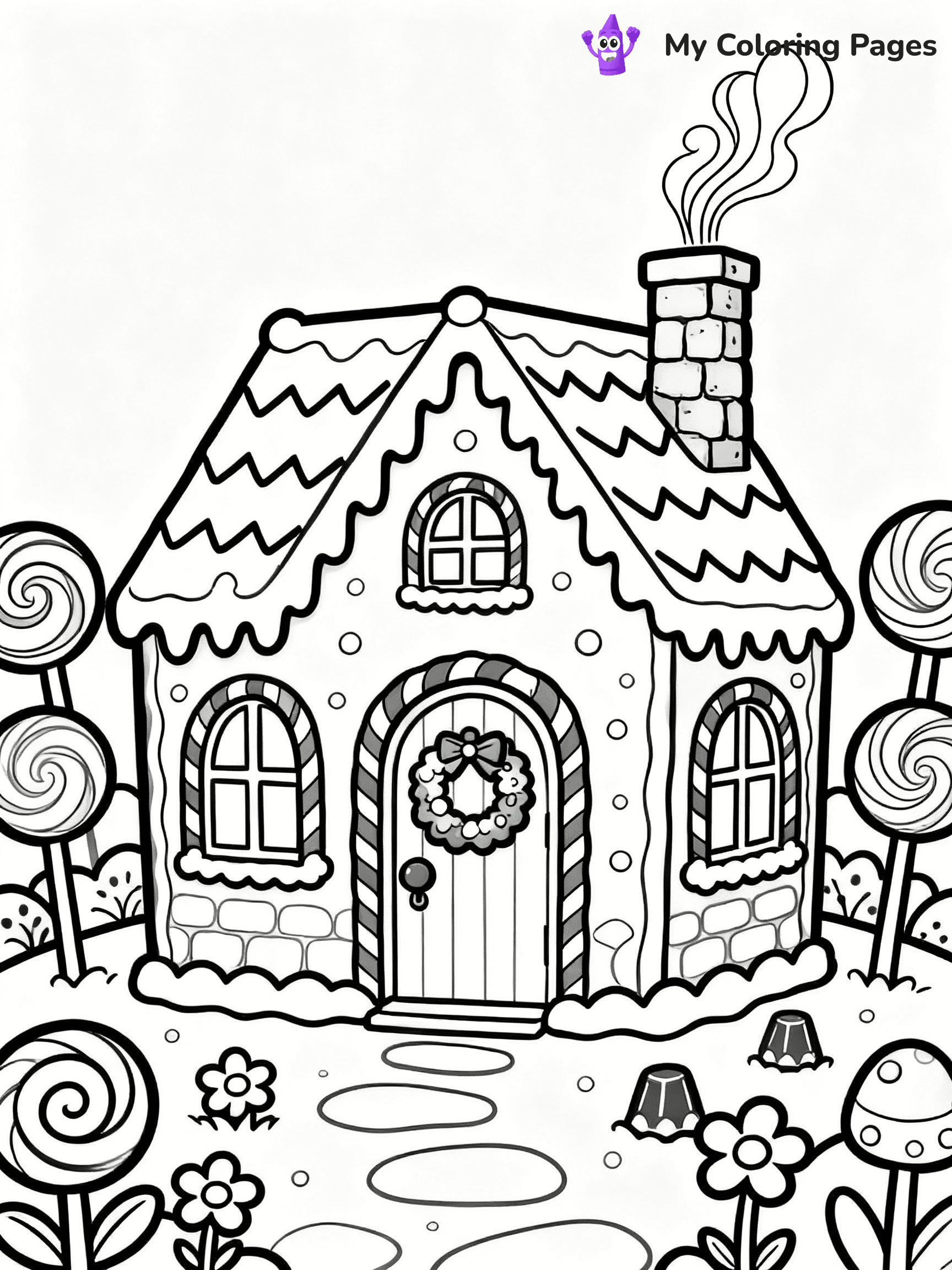 ⚠️ CRITICAL REQUIREMENT - ABSOLUTE BLACK AND WHITE ONLY ⚠️
This MUST be a BLACK AND WHITE line drawing ONLY. NO COLORS whatsoever.
- ONLY pure black lines (#000000) on pure white background (#FFFFFF)
- ABSOLUTELY NO colors, NO shading, NO gradients, NO grayscale
- If there are ANY colors in the output, the image is REJECTED
- This is a COLORING PAGE - meant to be COLORED IN by children
- The output must be UNCOLORED line art ready for coloring
⚠️ SUBJECT TO DRAW: Gingerbread mansion with intricate details, icing draping, and chocolate decorations, elegant style
(REMEMBER: Output must be BLACK AND WHITE line art only, NOT colored!)
# COLORING PAGE: BLACK OUTLINES ONLY - WHITE BACKGROUND MANDATORY
Create a **coloring book page** using EXACTLY two values: black lines, white space.
## NON-NEGOTIABLE BINARY RULES
- **ONLY #000000 (black) and #FFFFFF (white)** - NO other values exist
- **EVERY PIXEL = BLACK OR WHITE** - no gray/shading/antialiasing
- **WHITE BACKGROUND MANDATORY** - entire canvas stays white
- **ALL SHAPES HOLLOW** - everything is empty outlines waiting to be colored
- **FORBIDDEN:** fills, shading, gradients, patterns, textures, colors
- **NO SOLID REGIONS** - if it's not a thin line, it's wrong
## Universal Line Standards
- Black outlines ONLY - thin, uniform weight
- Every shape completely empty inside
- Closed contours suitable for coloring
- Simple flat illustration - zero depth/3D/realism
- **Style:** Whimsical Doodle Art Alley - rounded, friendly outlines (unless specified)
## Everything = Outline Only
- Characters/animals: hollow shapes
- Objects/clothing: empty contours
- Backgrounds/scenery: line work only
- Natural elements: outlined forms
- Dark/night areas: don't exist (use outlined symbols)
- Textures/patterns: convert to simple lines
## The Test
Can a child color EVERY white space with crayons? If any area is pre-filled/shaded/gray or colored in, it FAILS. Every shape must be waiting to receive color.
**FINAL OUTPUT**: Binary coloring page. Black lines define shapes. White spaces ready for coloring. Nothing else exists. No exceptions. Print-ready.
⚠️ FINAL REMINDER: Draw the subject "Gingerbread mansion with intricate details, icing draping, and chocolate decorations, elegant style" as BLACK AND WHITE line art. Zero colors in output.