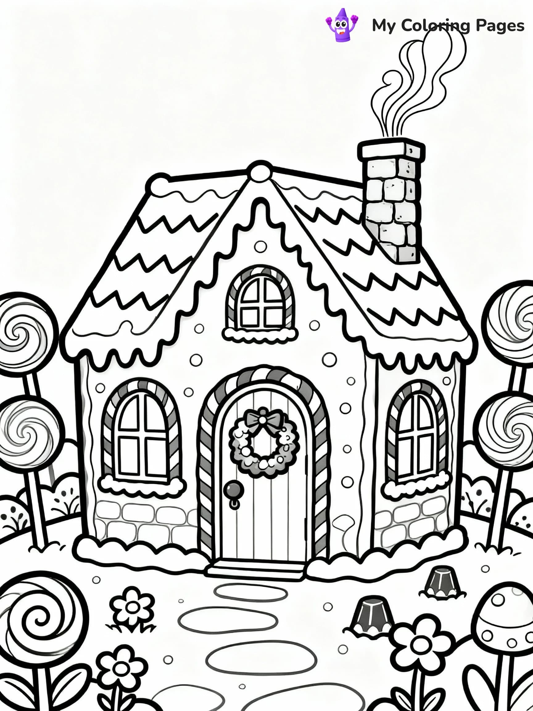Gingerbread House Coloring Pages - 10