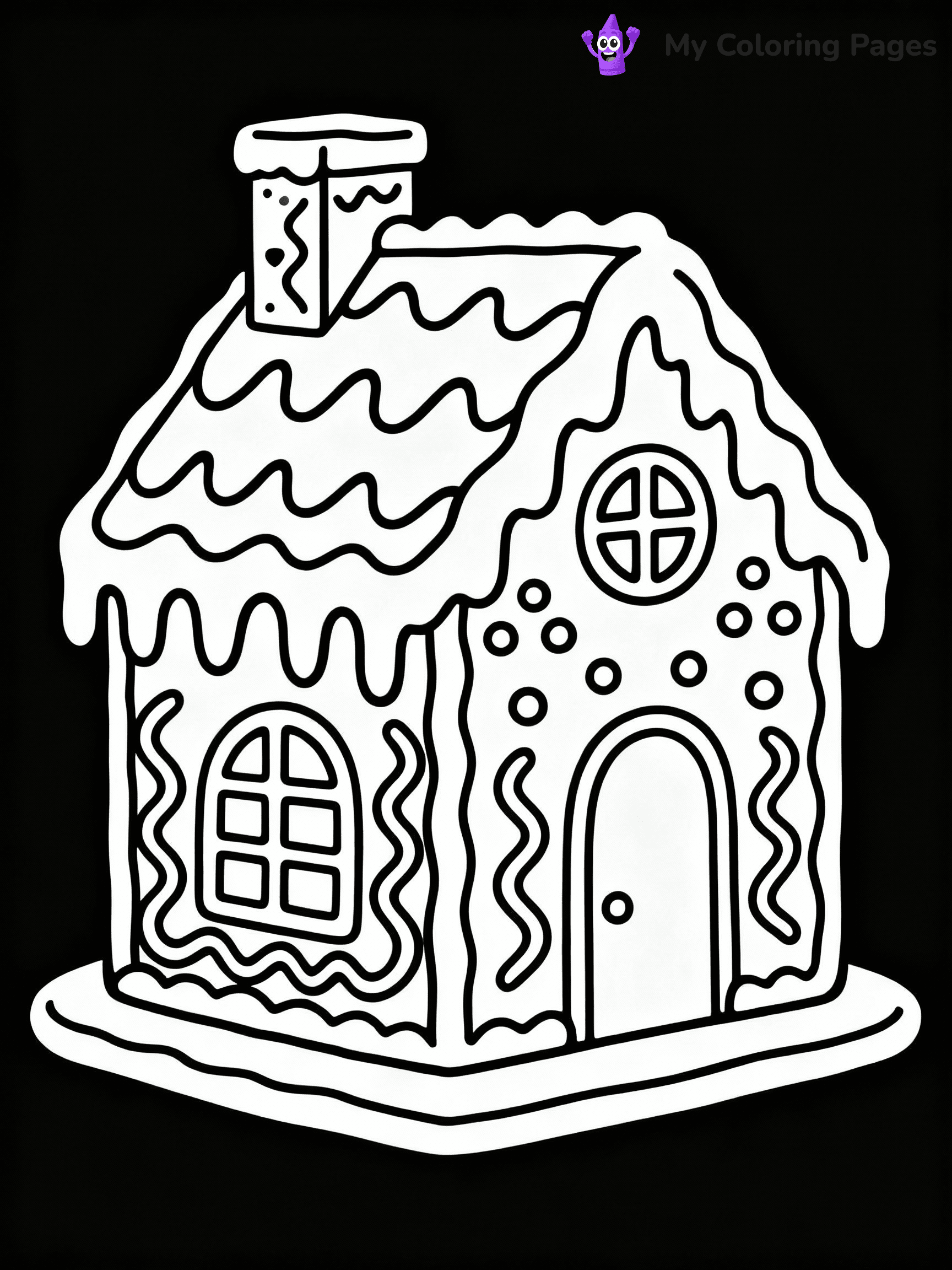 ⚠️ CRITICAL REQUIREMENT - ABSOLUTE BLACK AND WHITE ONLY ⚠️
This MUST be a BLACK AND WHITE line drawing ONLY. NO COLORS whatsoever.
- ONLY pure black lines (#000000) on pure white background (#FFFFFF)
- ABSOLUTELY NO colors, NO shading, NO gradients, NO grayscale
- If there are ANY colors in the output, the image is REJECTED
- This is a COLORING PAGE - meant to be COLORED IN by children
- The output must be UNCOLORED line art ready for coloring
⚠️ SUBJECT TO DRAW: Gingerbread mansion with intricate details, icing draping, and chocolate decorations, elegant style
(REMEMBER: Output must be BLACK AND WHITE line art only, NOT colored!)
# COLORING PAGE: BLACK OUTLINES ONLY - WHITE BACKGROUND MANDATORY
Create a **coloring book page** using EXACTLY two values: black lines, white space.
## NON-NEGOTIABLE BINARY RULES
- **ONLY #000000 (black) and #FFFFFF (white)** - NO other values exist
- **EVERY PIXEL = BLACK OR WHITE** - no gray/shading/antialiasing
- **WHITE BACKGROUND MANDATORY** - entire canvas stays white
- **ALL SHAPES HOLLOW** - everything is empty outlines waiting to be colored
- **FORBIDDEN:** fills, shading, gradients, patterns, textures, colors
- **NO SOLID REGIONS** - if it's not a thin line, it's wrong
## Universal Line Standards
- Black outlines ONLY - thin, uniform weight
- Every shape completely empty inside
- Closed contours suitable for coloring
- Simple flat illustration - zero depth/3D/realism
- **Style:** Whimsical Doodle Art Alley - rounded, friendly outlines (unless specified)
## Everything = Outline Only
- Characters/animals: hollow shapes
- Objects/clothing: empty contours
- Backgrounds/scenery: line work only
- Natural elements: outlined forms
- Dark/night areas: don't exist (use outlined symbols)
- Textures/patterns: convert to simple lines
## The Test
Can a child color EVERY white space with crayons? If any area is pre-filled/shaded/gray or colored in, it FAILS. Every shape must be waiting to receive color.
**FINAL OUTPUT**: Binary coloring page. Black lines define shapes. White spaces ready for coloring. Nothing else exists. No exceptions. Print-ready.
⚠️ FINAL REMINDER: Draw the subject "Gingerbread mansion with intricate details, icing draping, and chocolate decorations, elegant style" as BLACK AND WHITE line art. Zero colors in output.