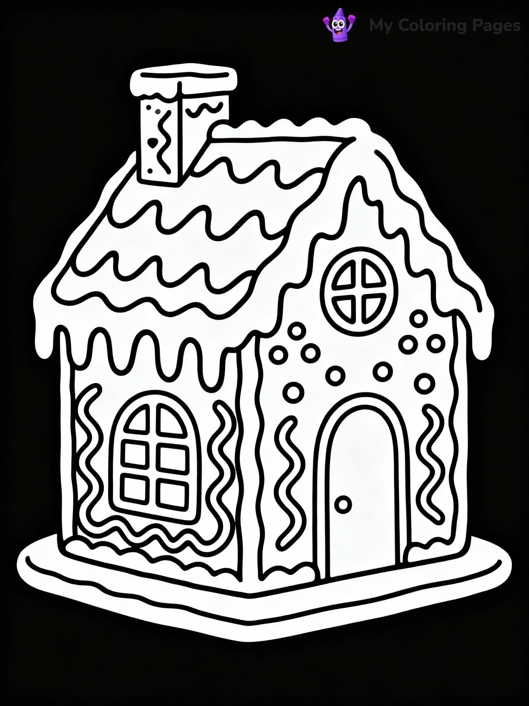 Gingerbread House Coloring Pages - 9