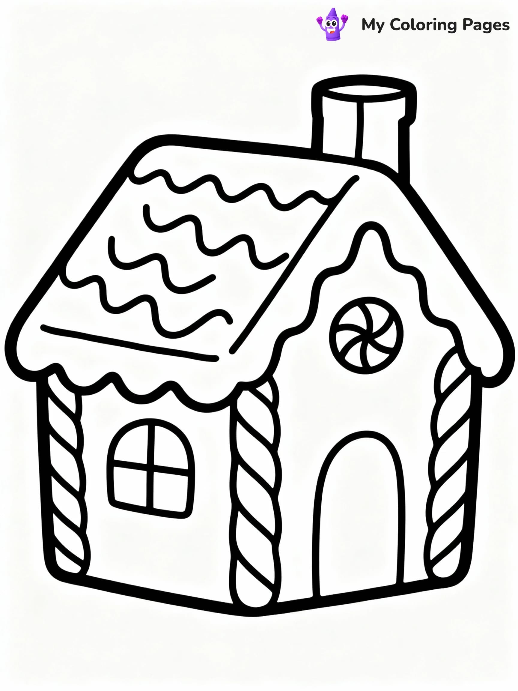 Gingerbread House Coloring Pages - 8